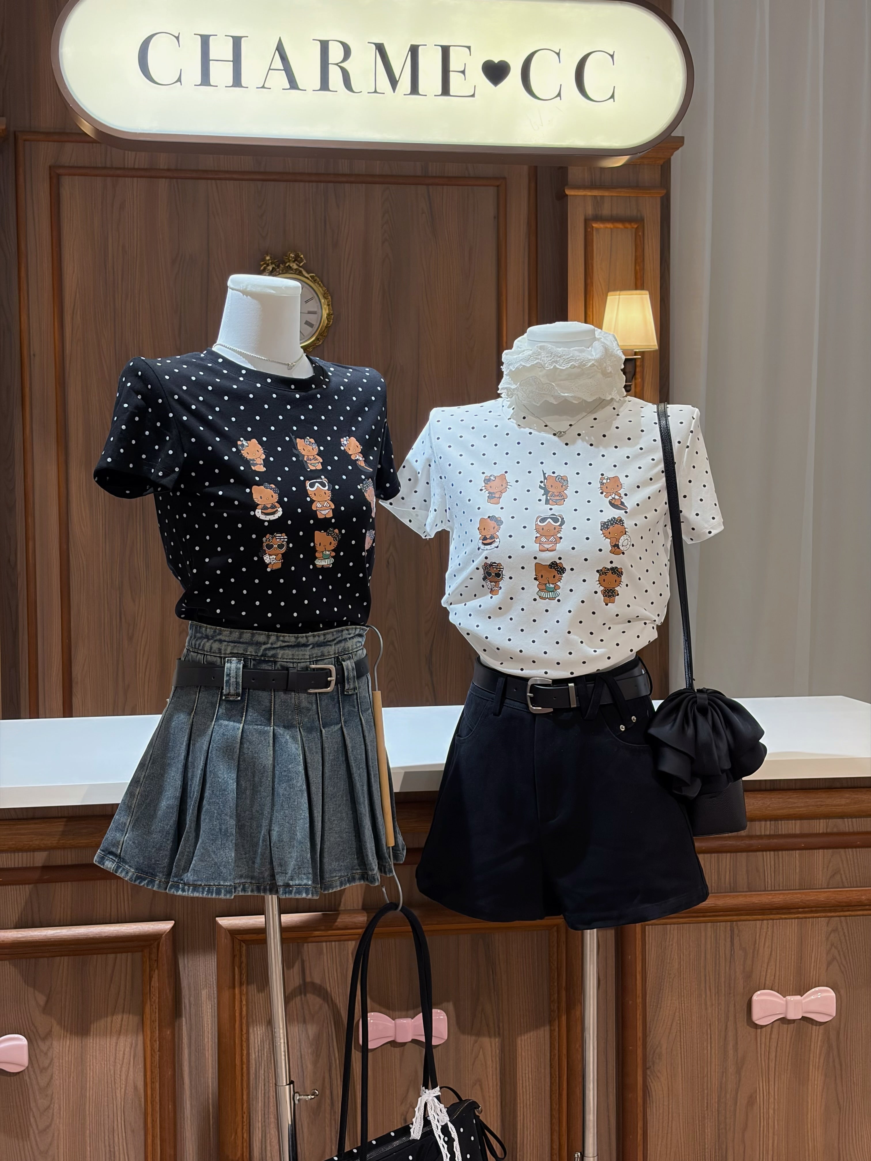 Polka Kitty Tee