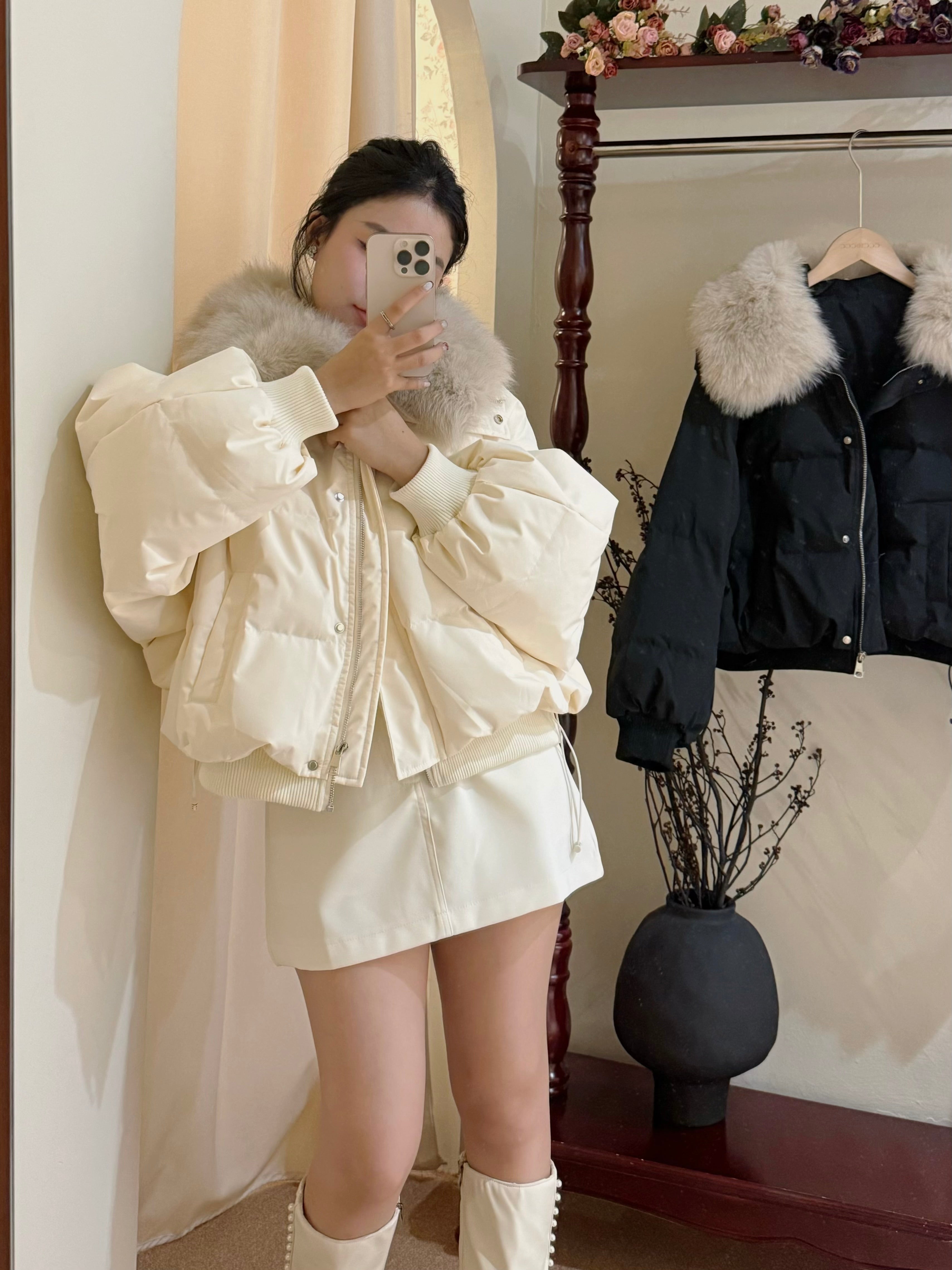 Velours Puffer jacket