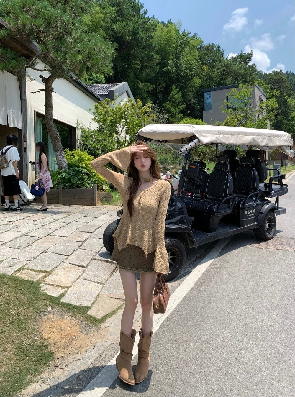 Juliet Top in Brown