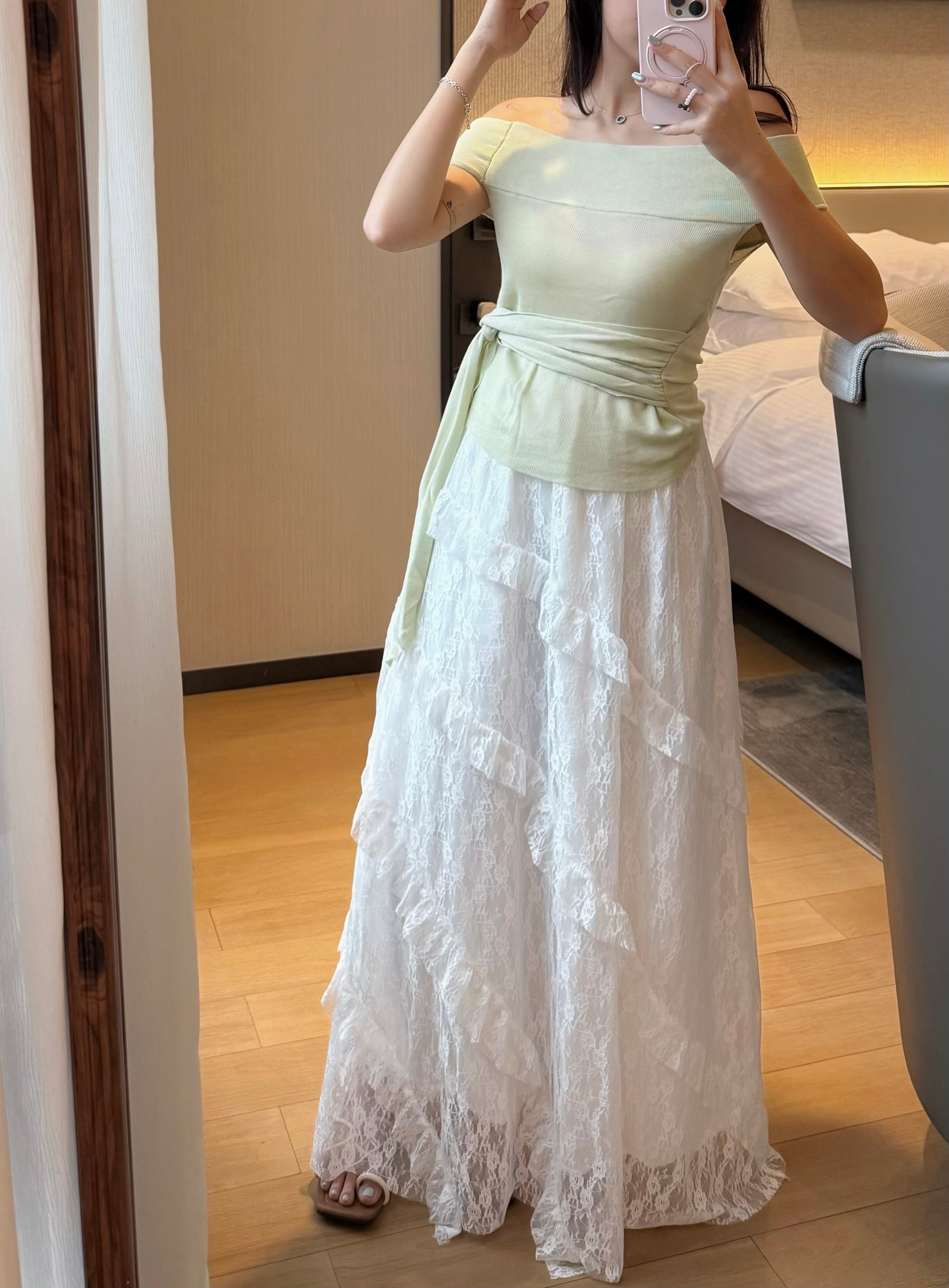 Cloud Lace Skirt