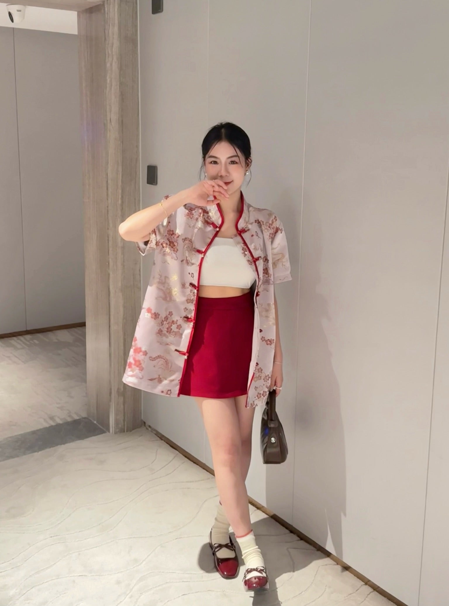 De Classy Shorts 经典西装裤 ♥️ (Maroon)