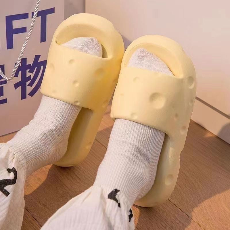 踩屎感!奶酪拖鞋🧀️