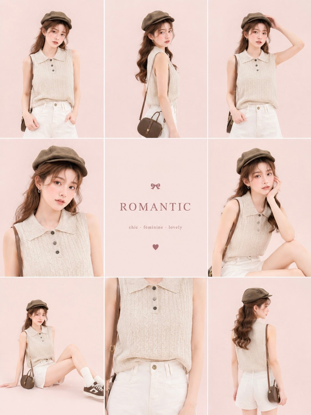 Julie Knit Collar Top