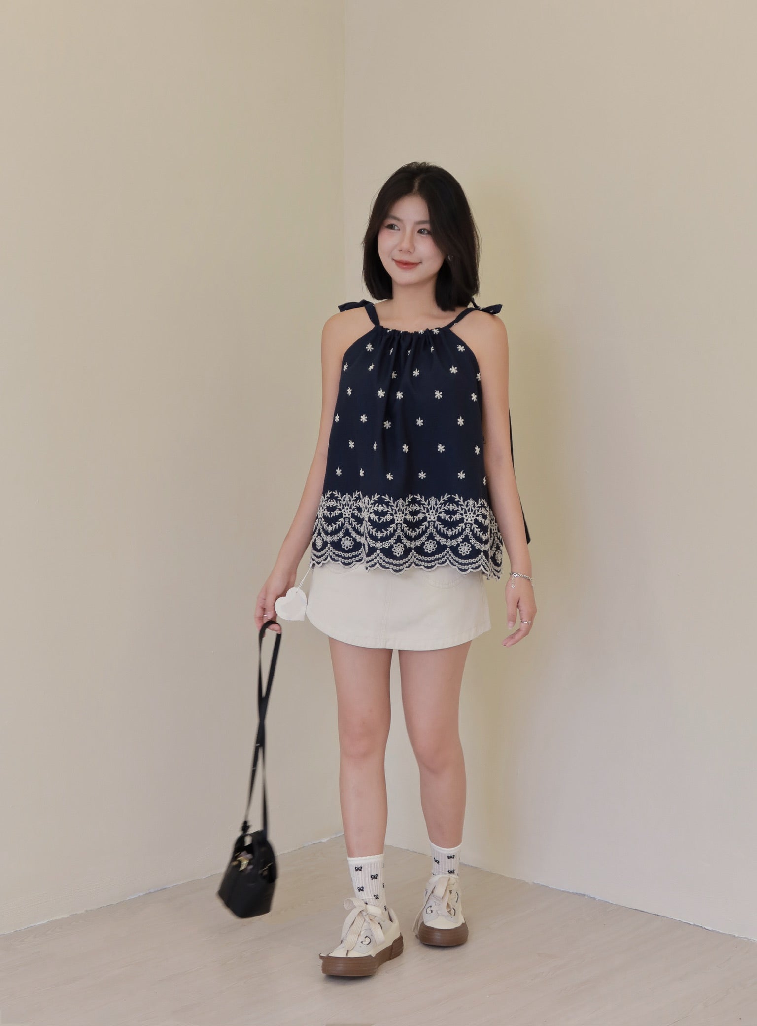 𝘾𝙃𝘼𝙍𝙈𝙀 Luna Skirt 弯月裙 🌙 (Beige)