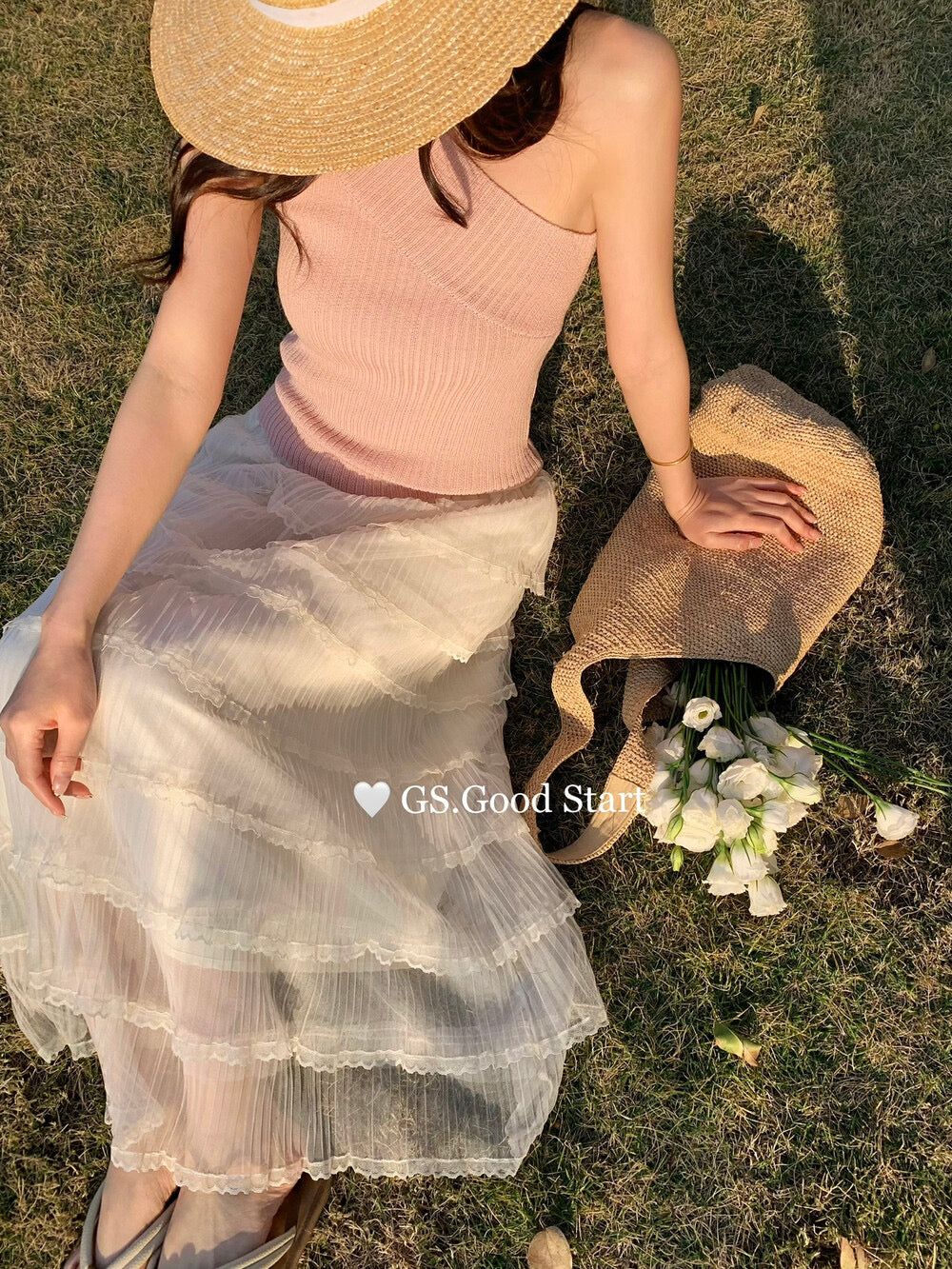 G0220 法式浪漫层叠蕾丝花边蛋糕半身裙