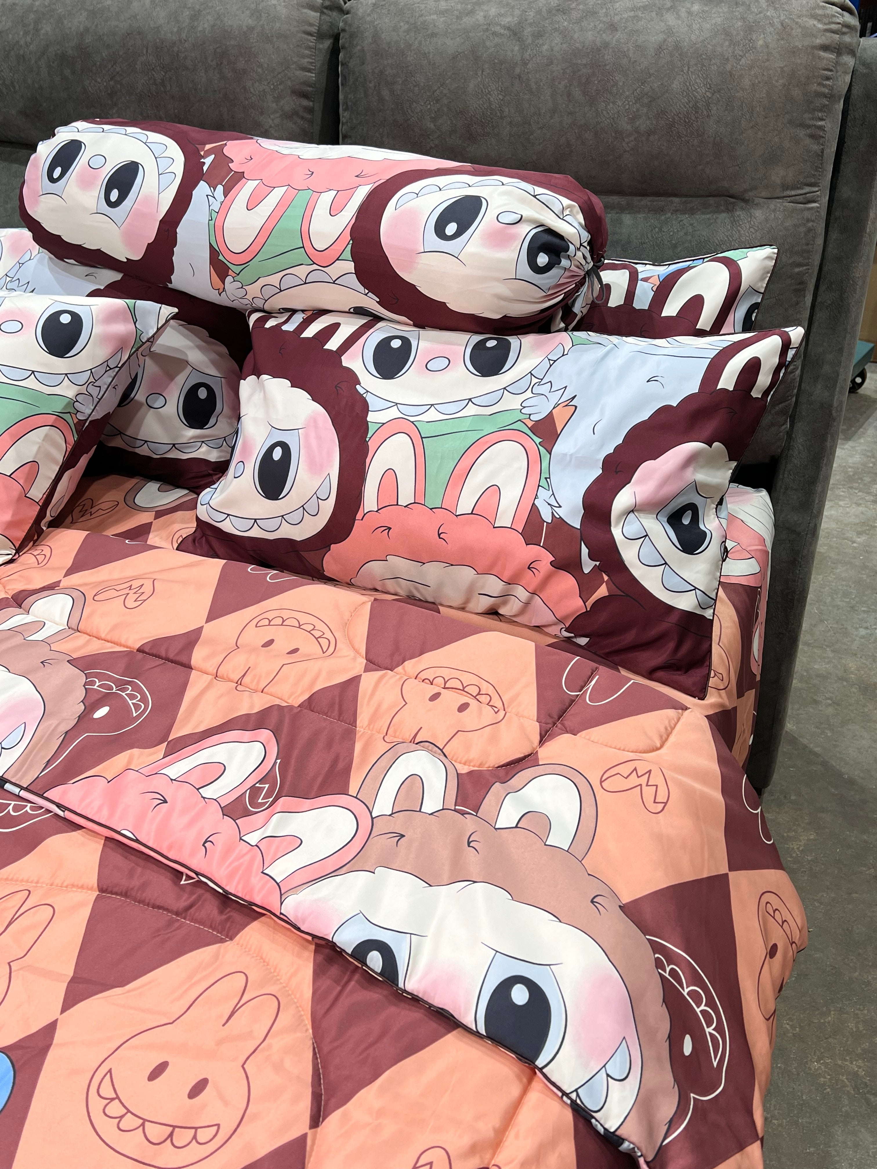 冰丝棉床单 B87 Labubu