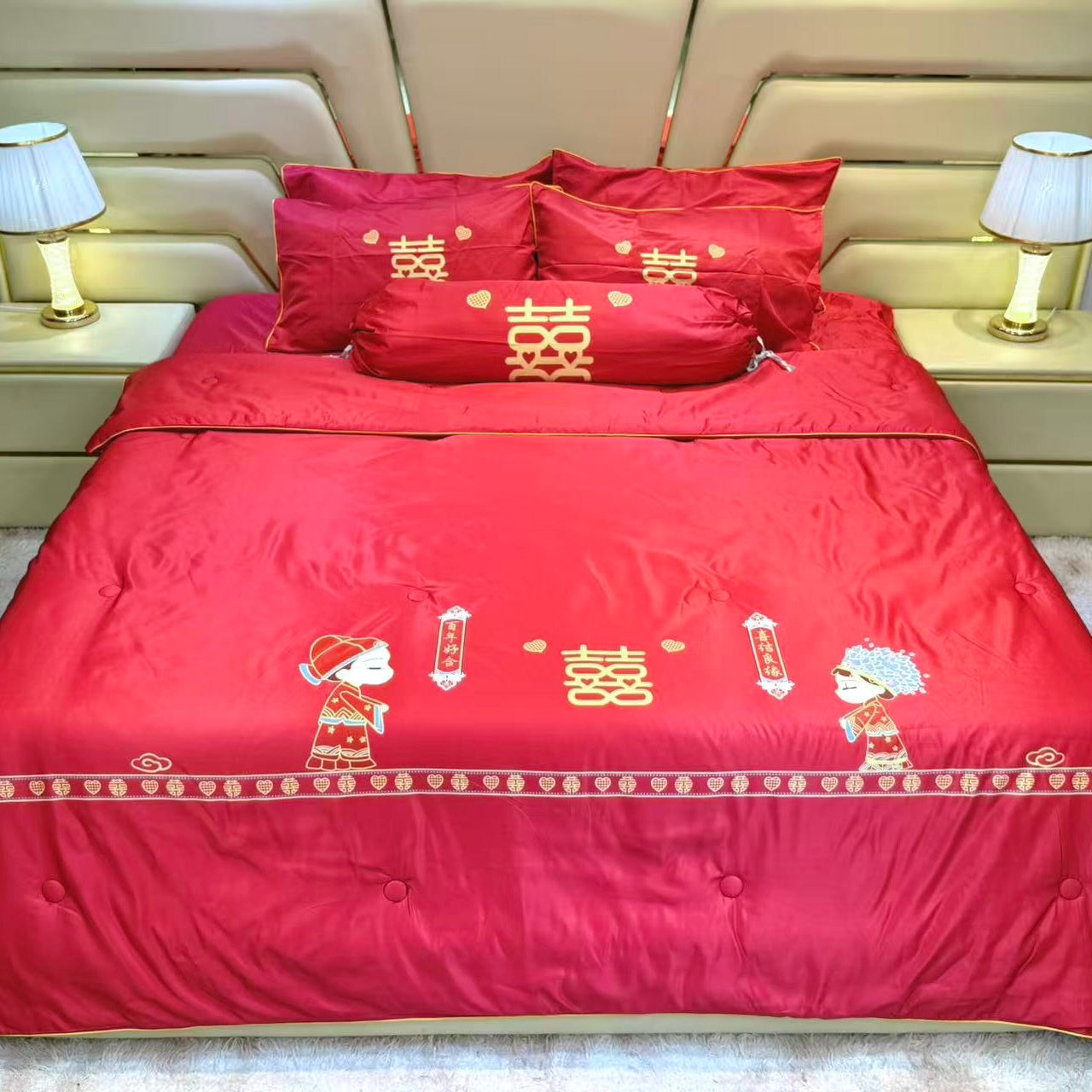 B106新婚快乐 贵族冰丝棉 · 床单