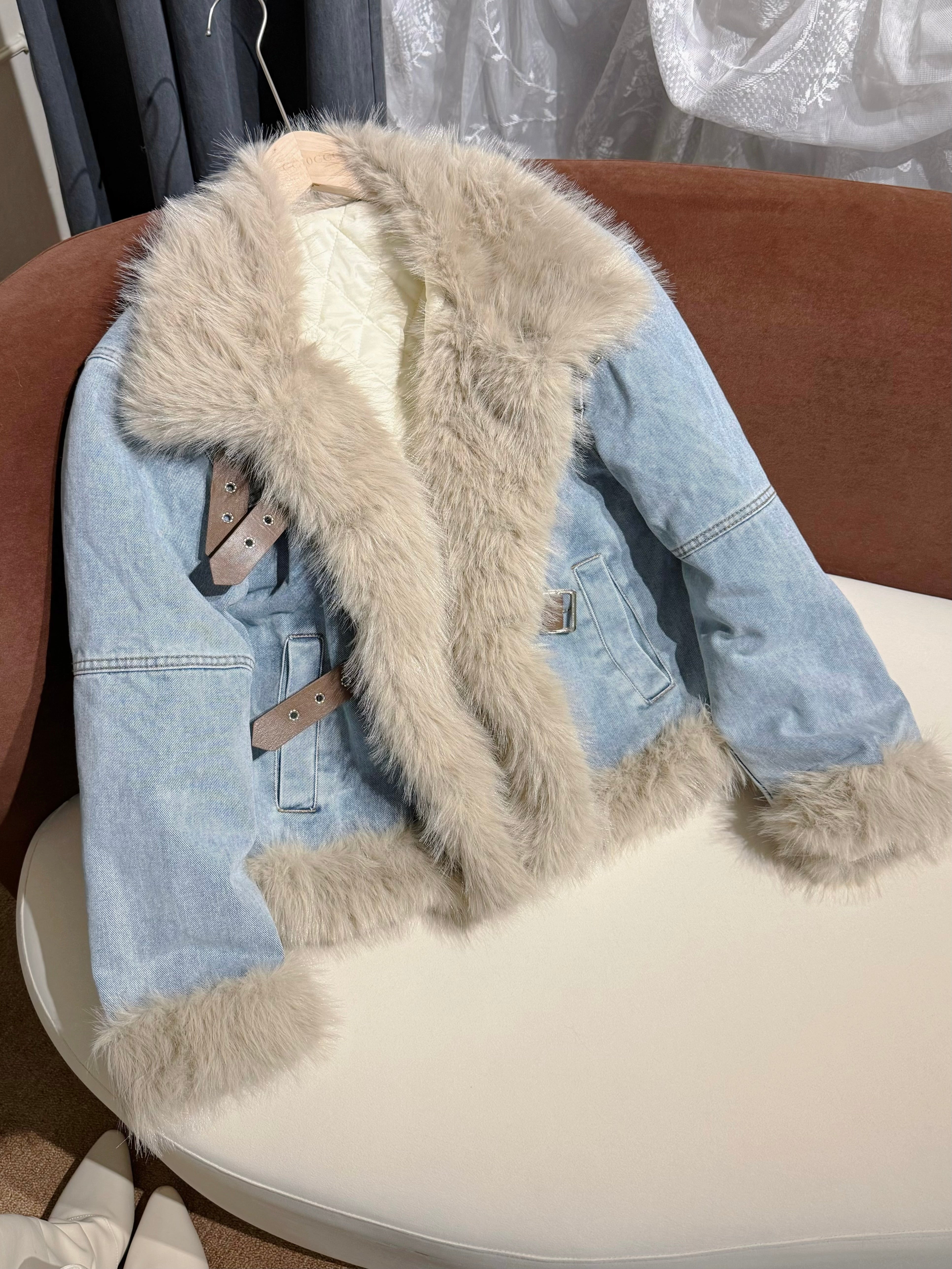 Marshmallow Denim Coat