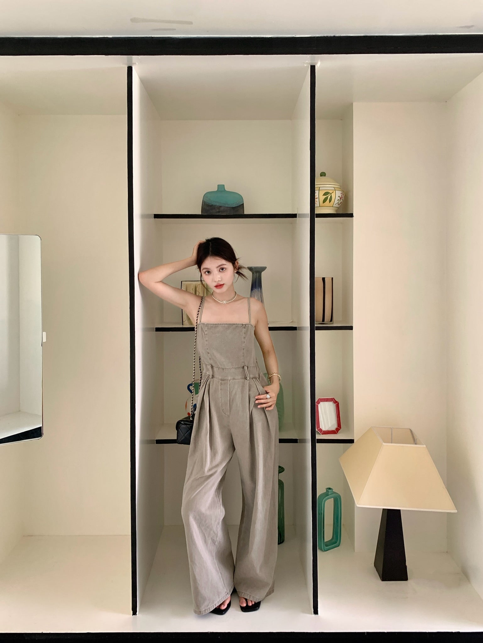 𝘾𝙃𝘼𝙍𝙈𝙀 Seneca Jumpsuit(Grey)