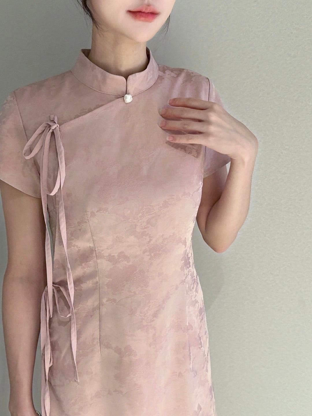 Moon Cheongsam 月🌙 (Blush Pink)