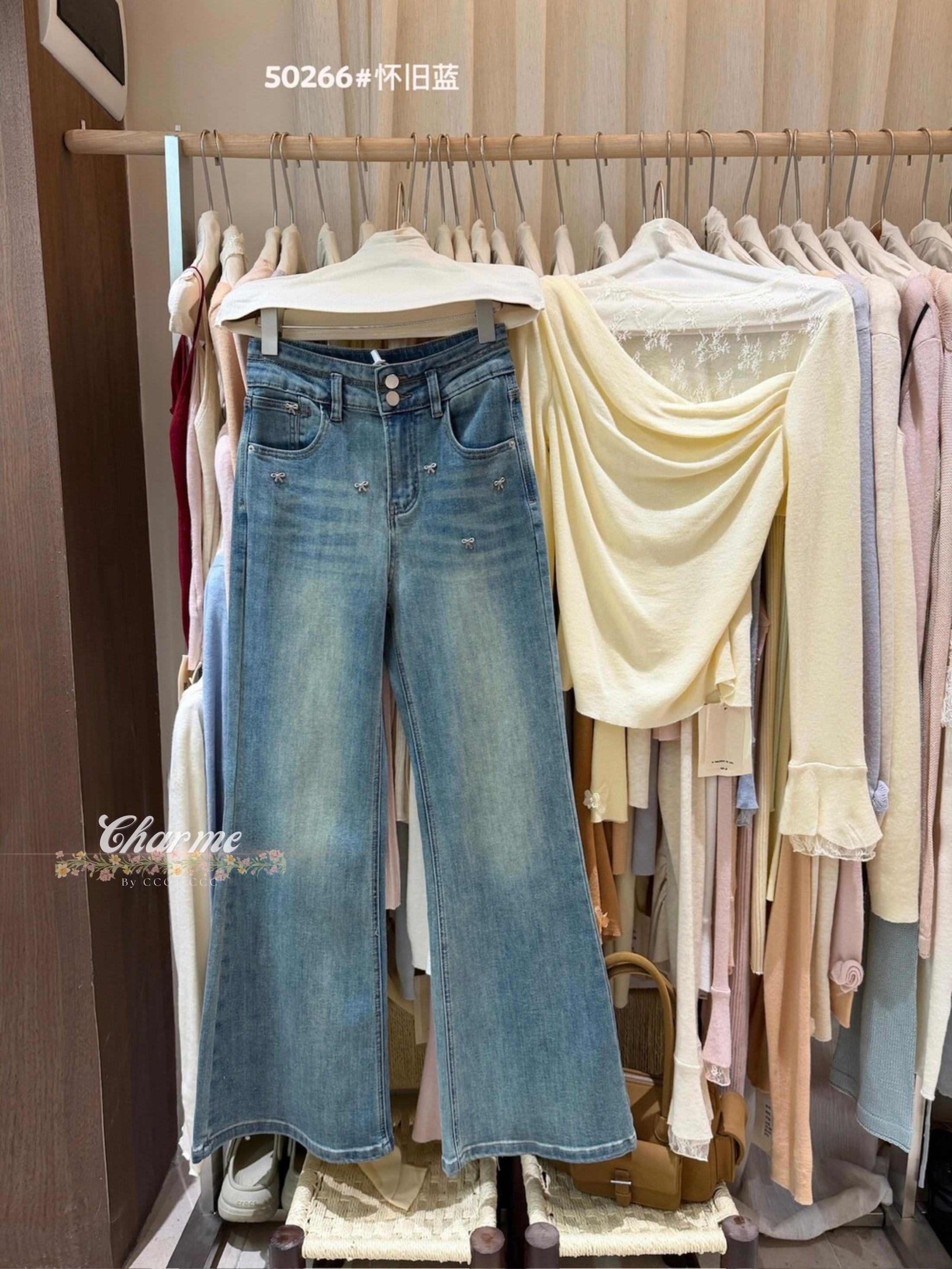 Pitty Bow Jeans Long Pants