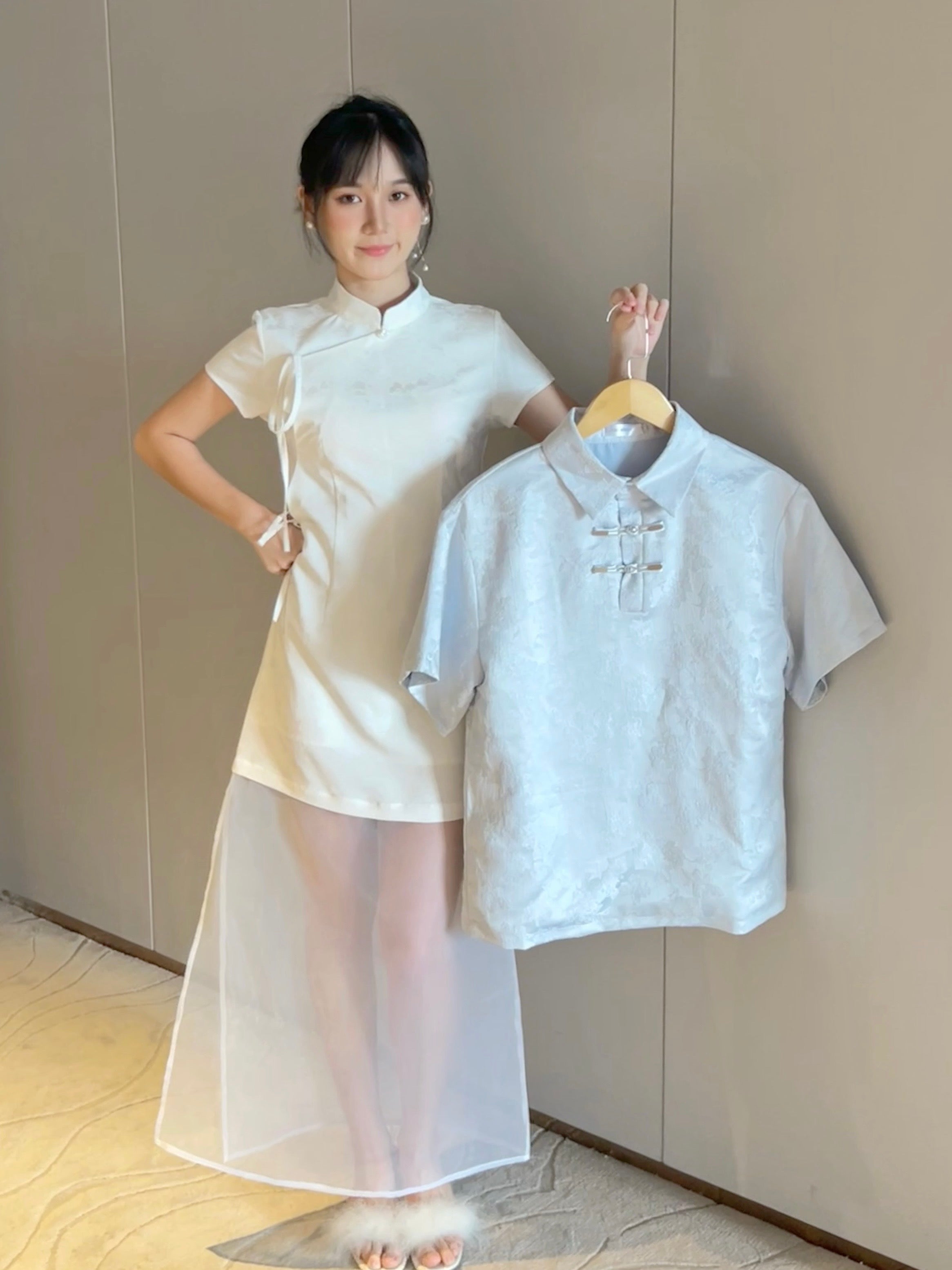 Moon Cheongsam 月🌙 (White)
