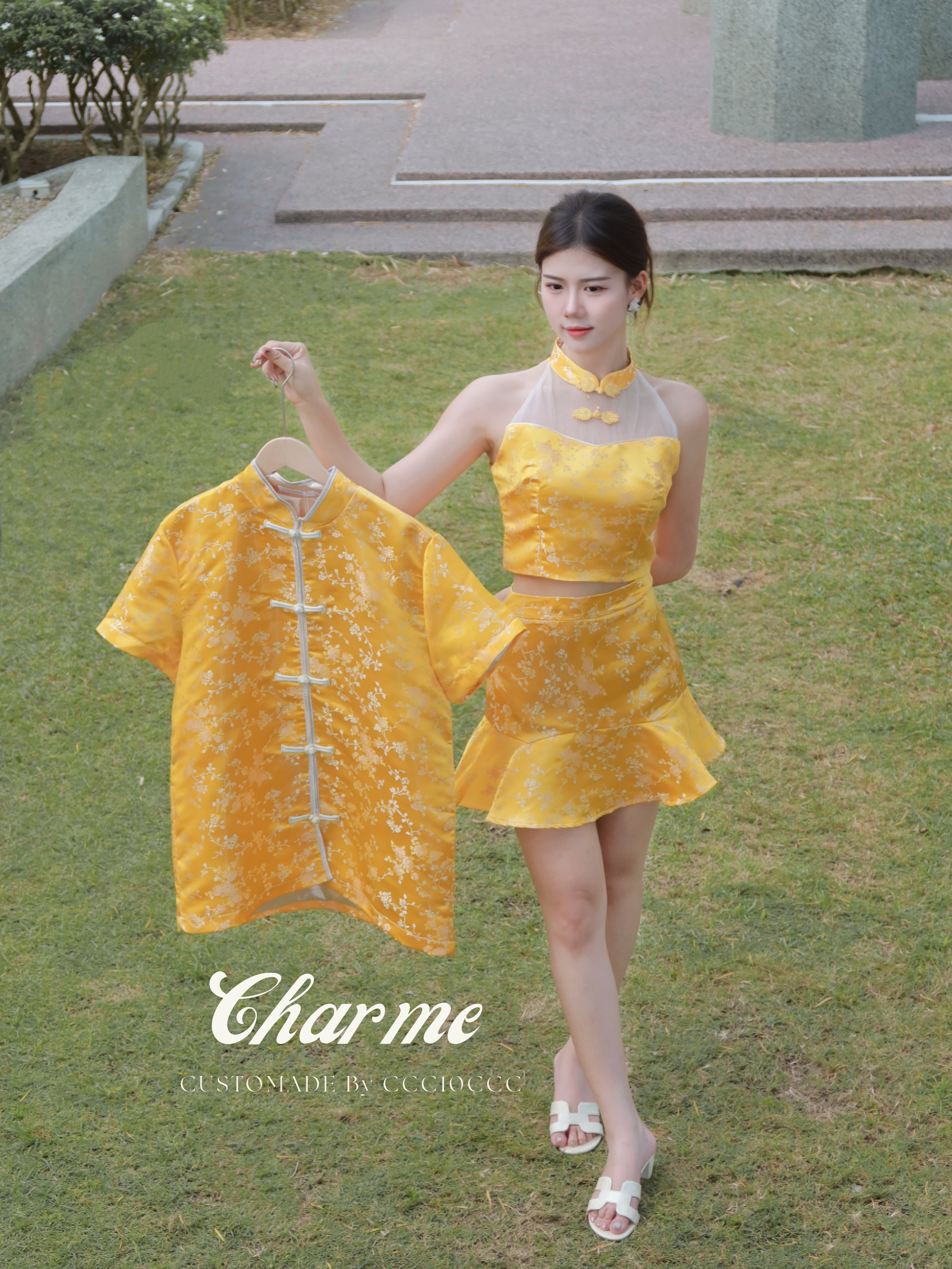 Bella Shirt 唐装 (Gold)