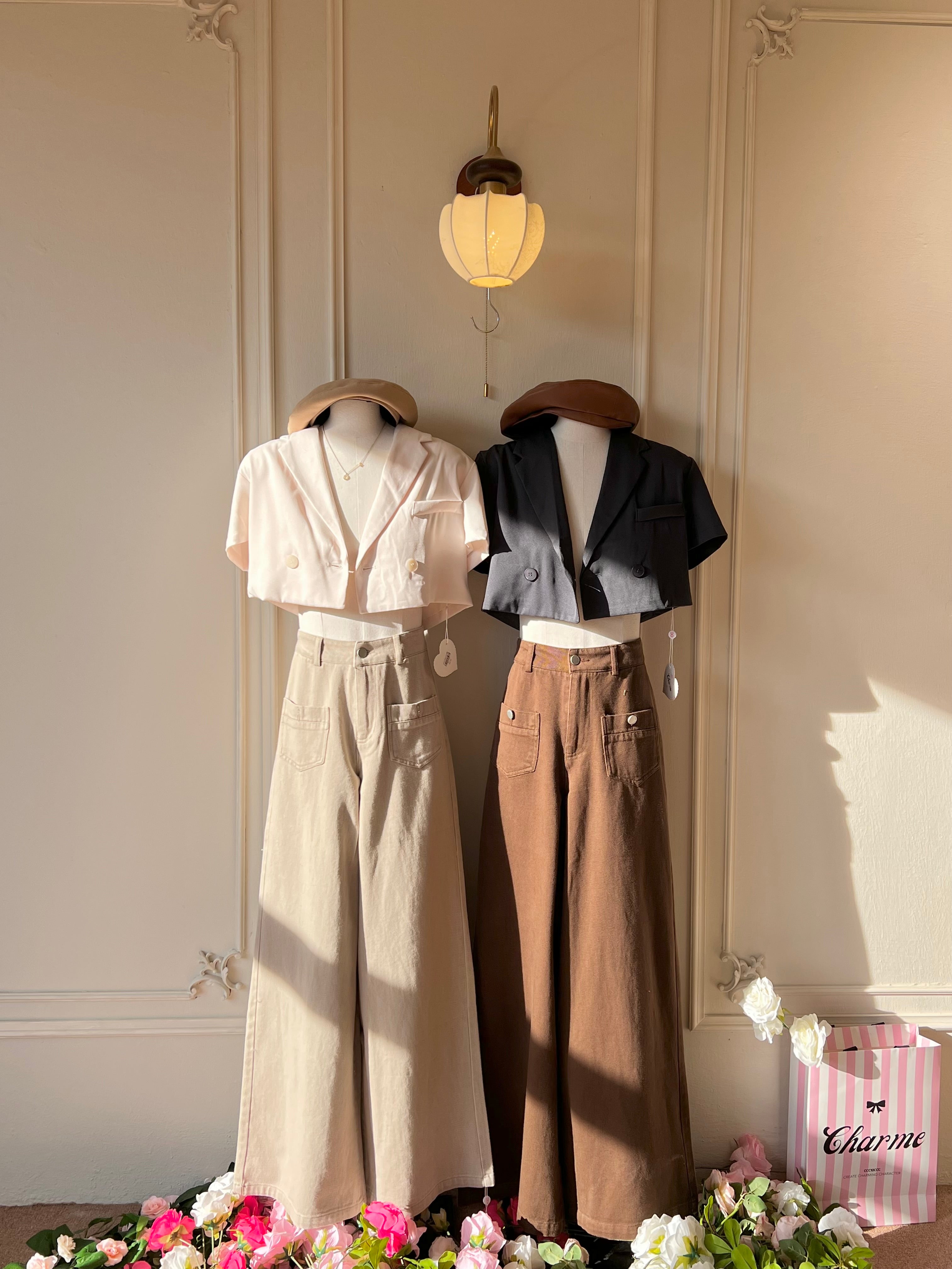 ๐พ๐๐ผ๐๐๐ Simone Pants๏ผBrown๏ผ