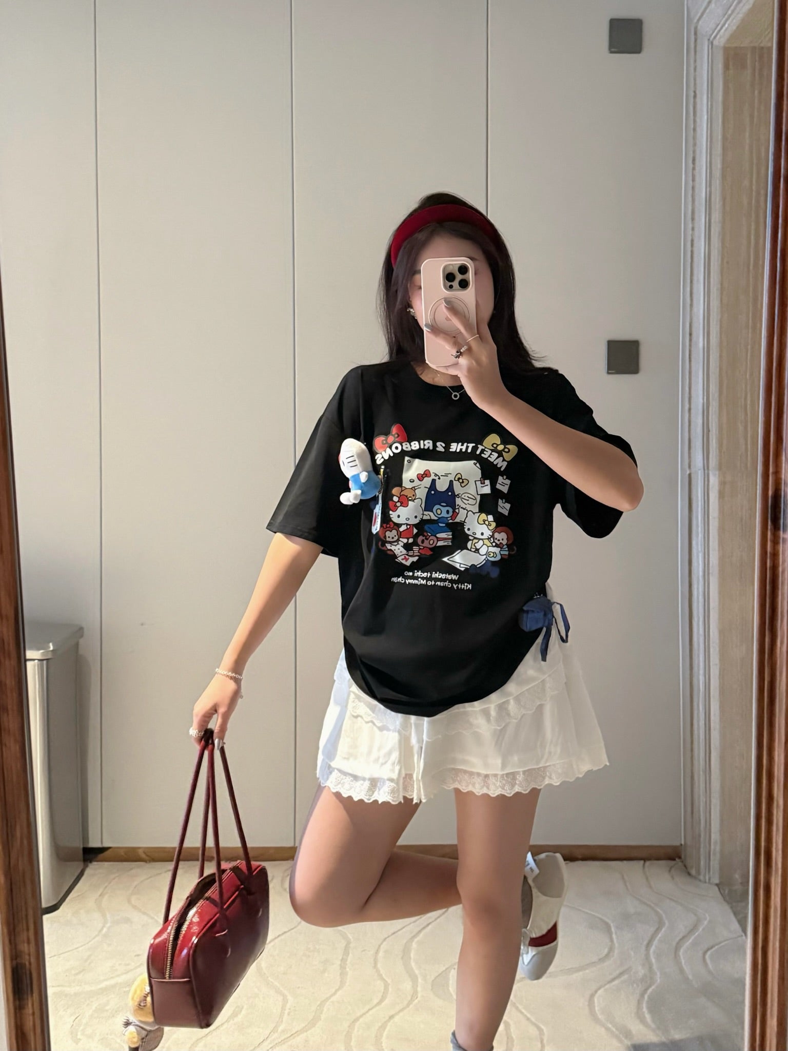 Kitty ribbons T