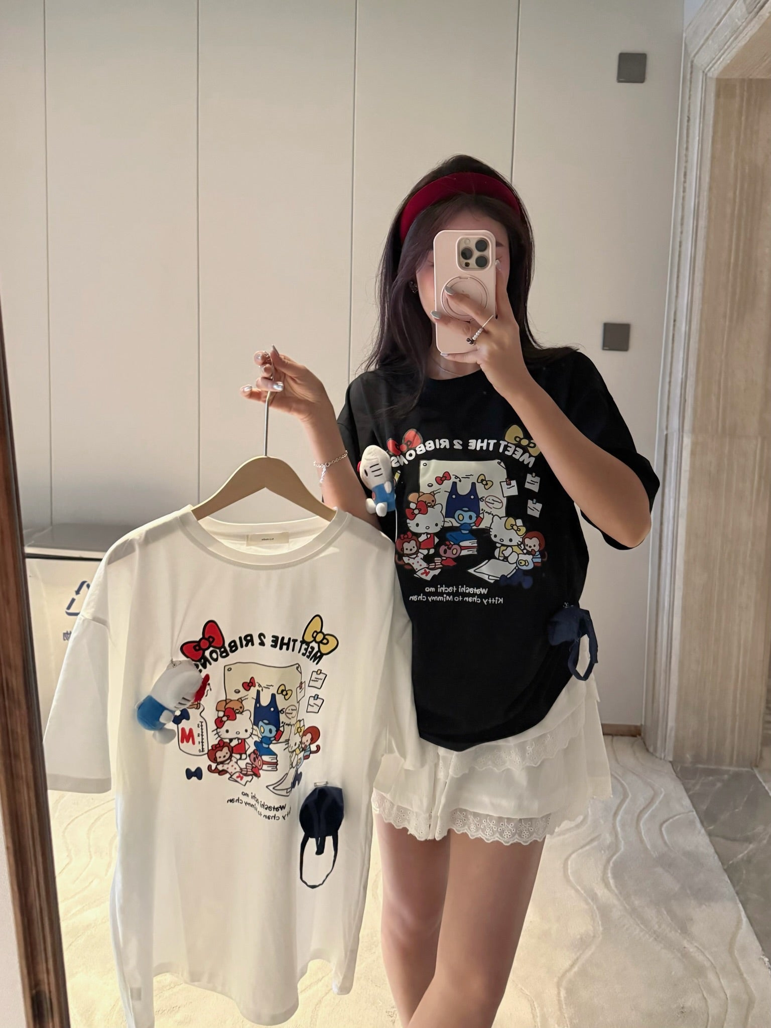 Kitty ribbons T