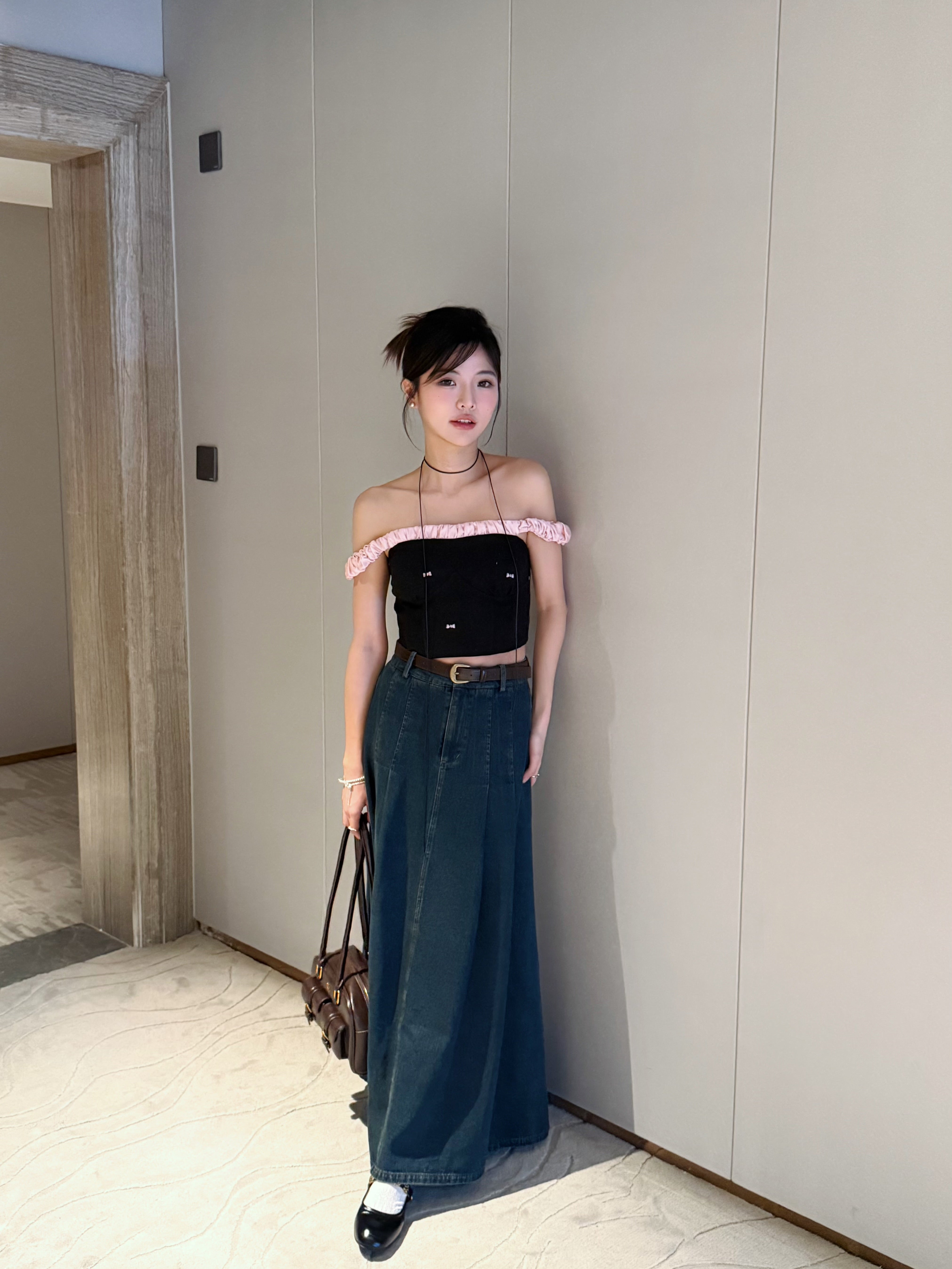Jem Denim Skirt (LIGHTBLUE)