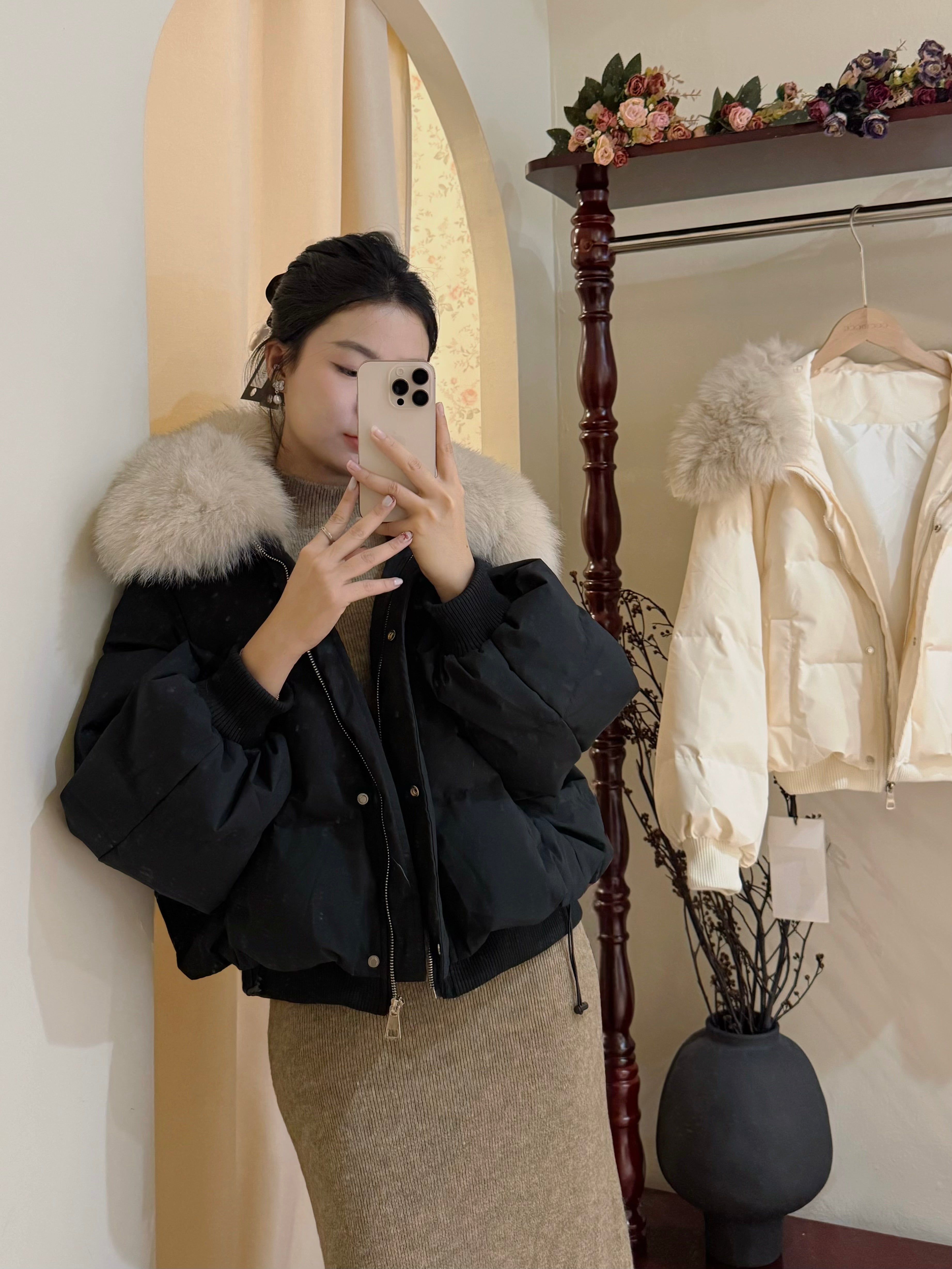 Velours Puffer jacket