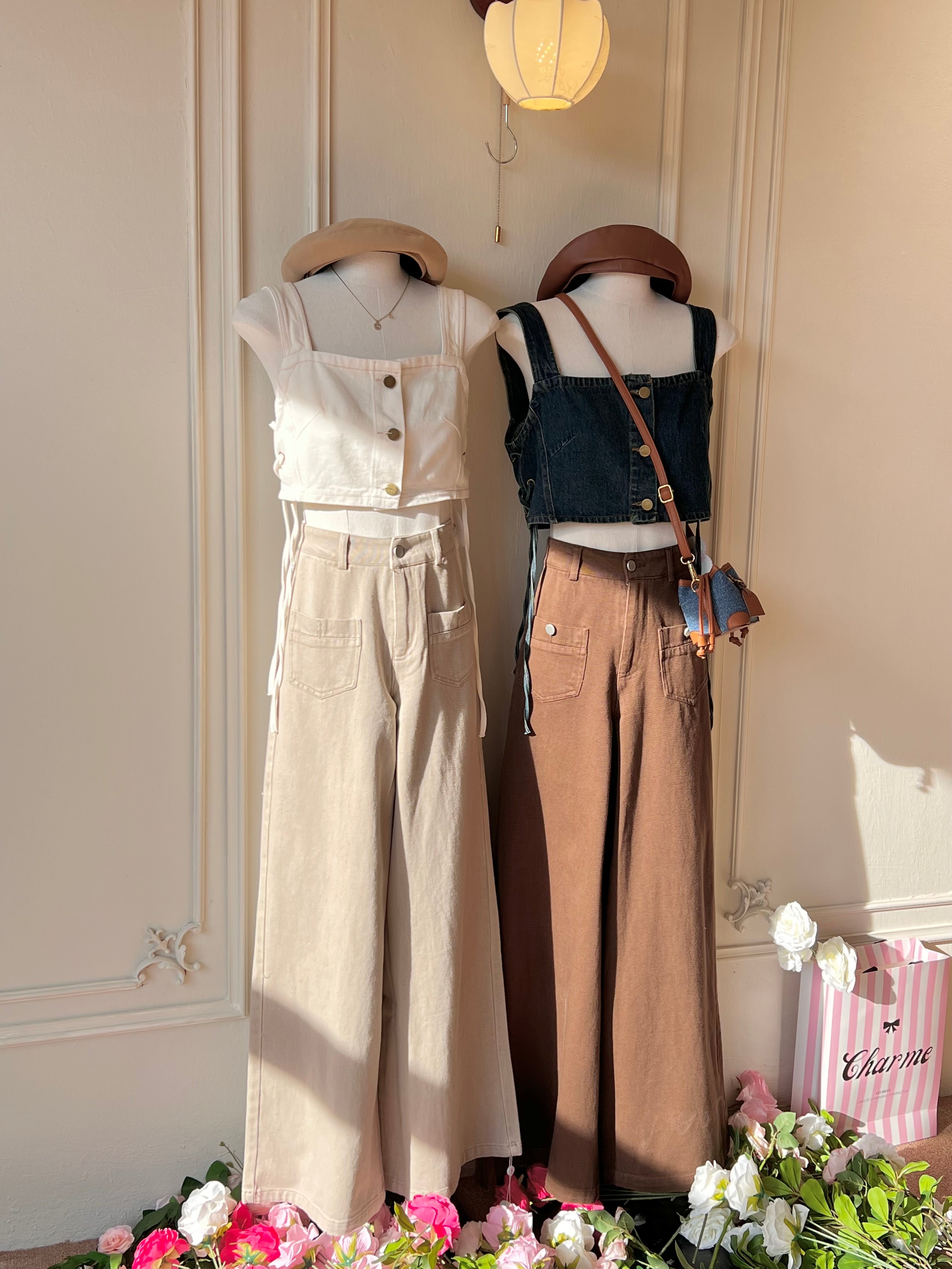 ๐พ๐๐ผ๐๐๐ Simone Pants๏ผBrown๏ผ
