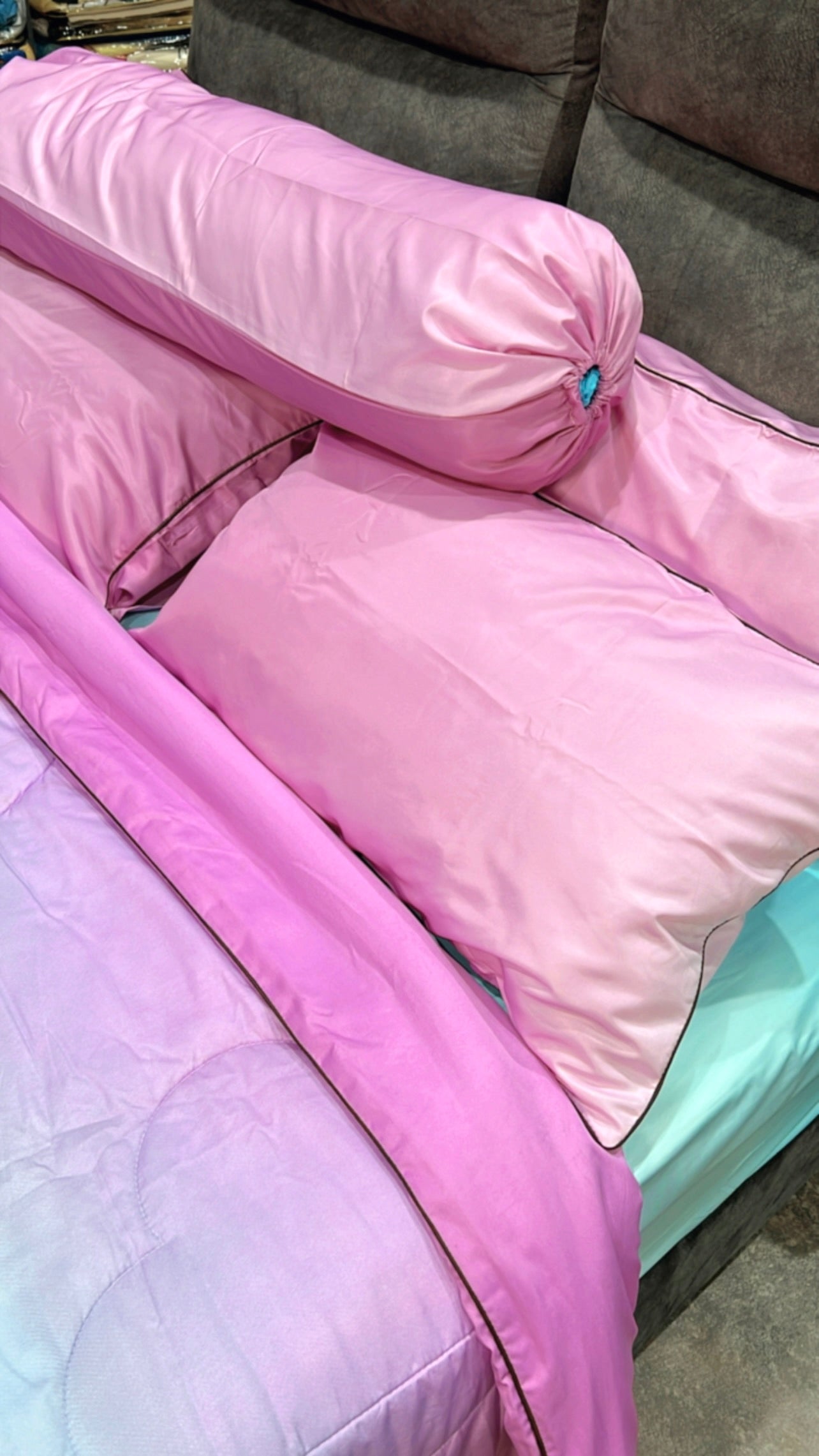 冰丝棉床单 D79渐变蓝