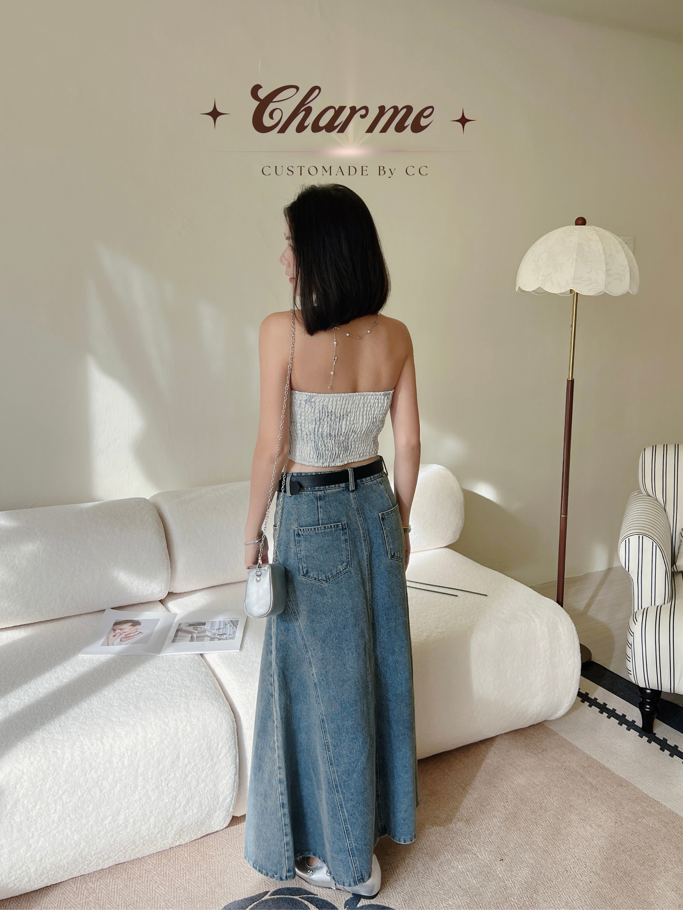 Elodie Denim Skirt