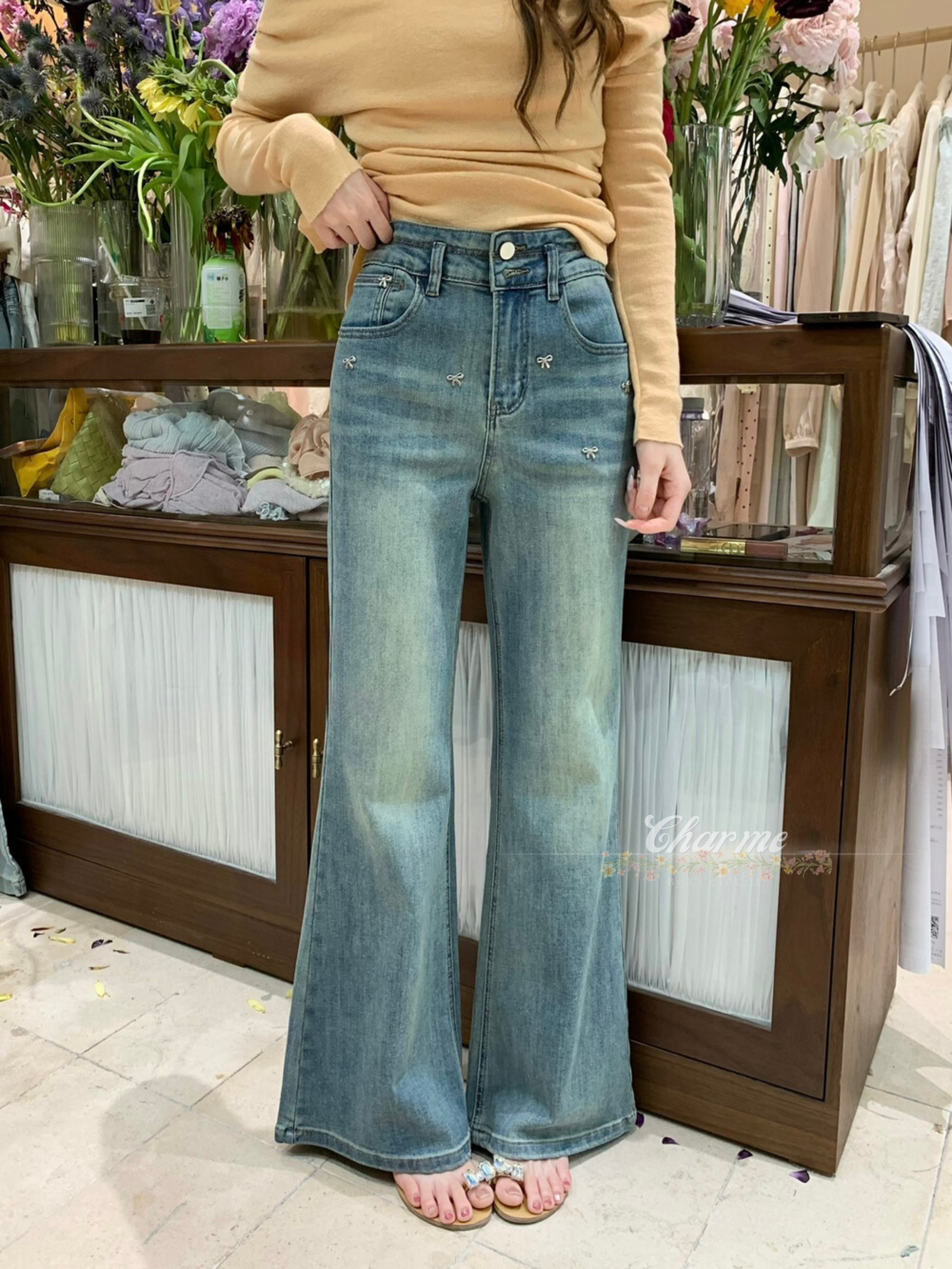 Pitty Bow Jeans Long Pants