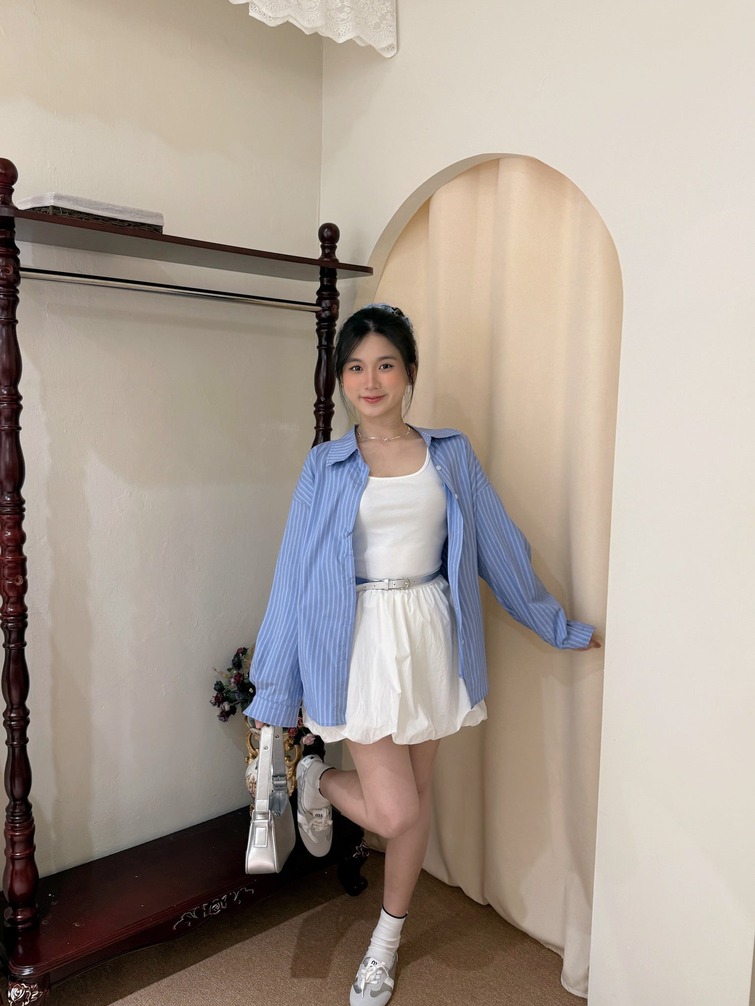 Scarlett Set 【连身裙+衬衫+腰带】