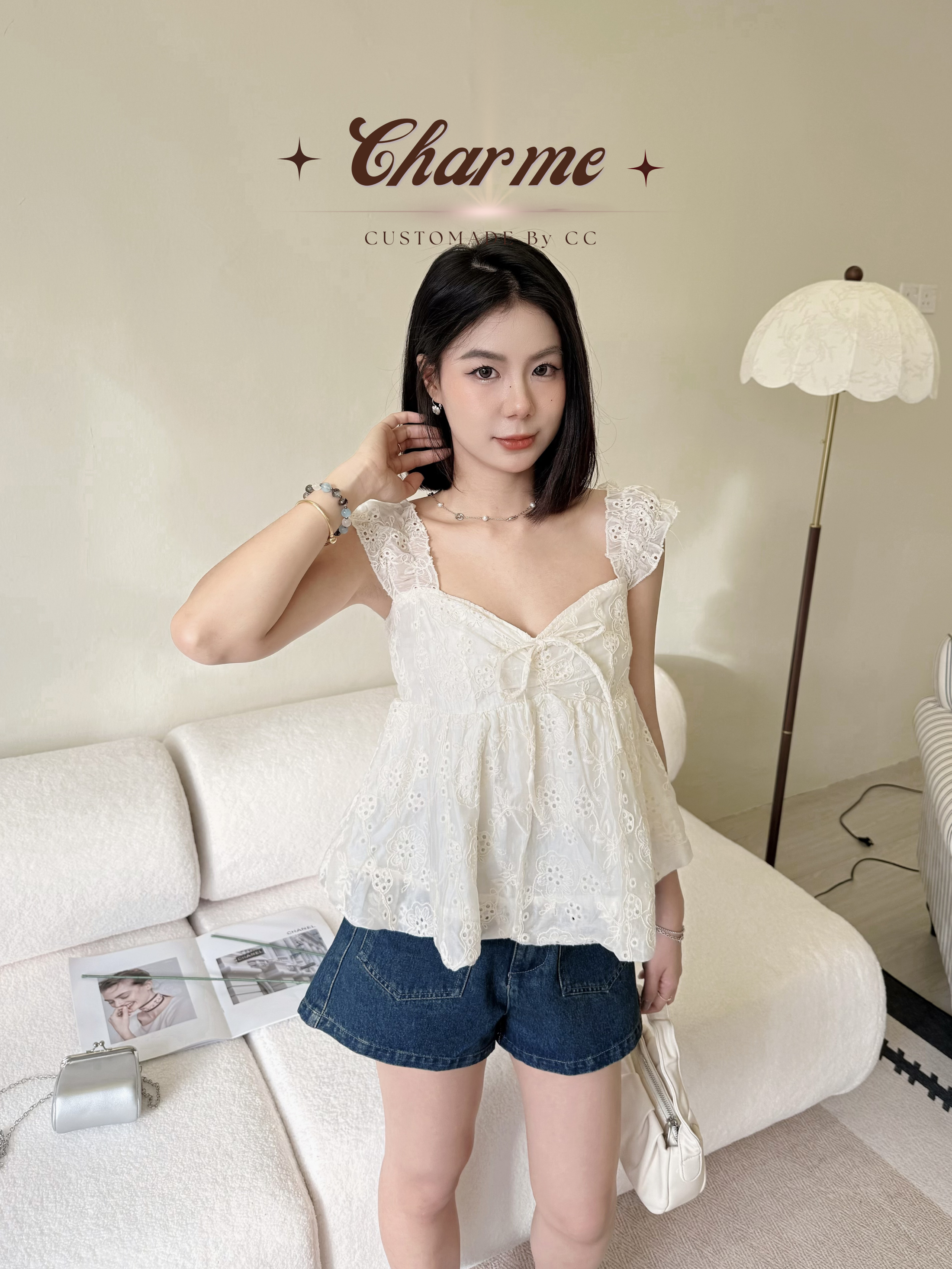 Muse Pocket Denim Shorts (with belt)