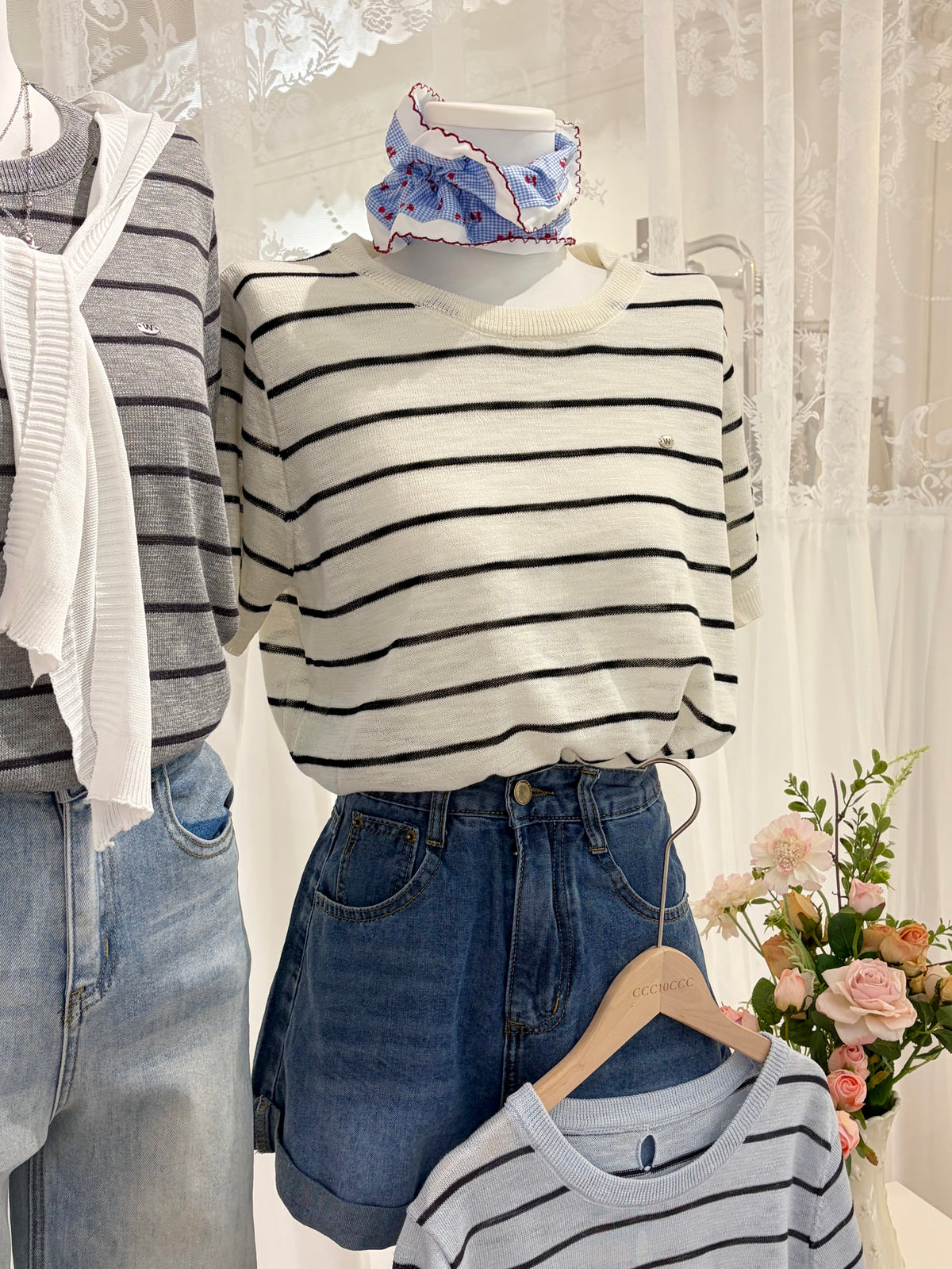 Este Stripe Knit Top