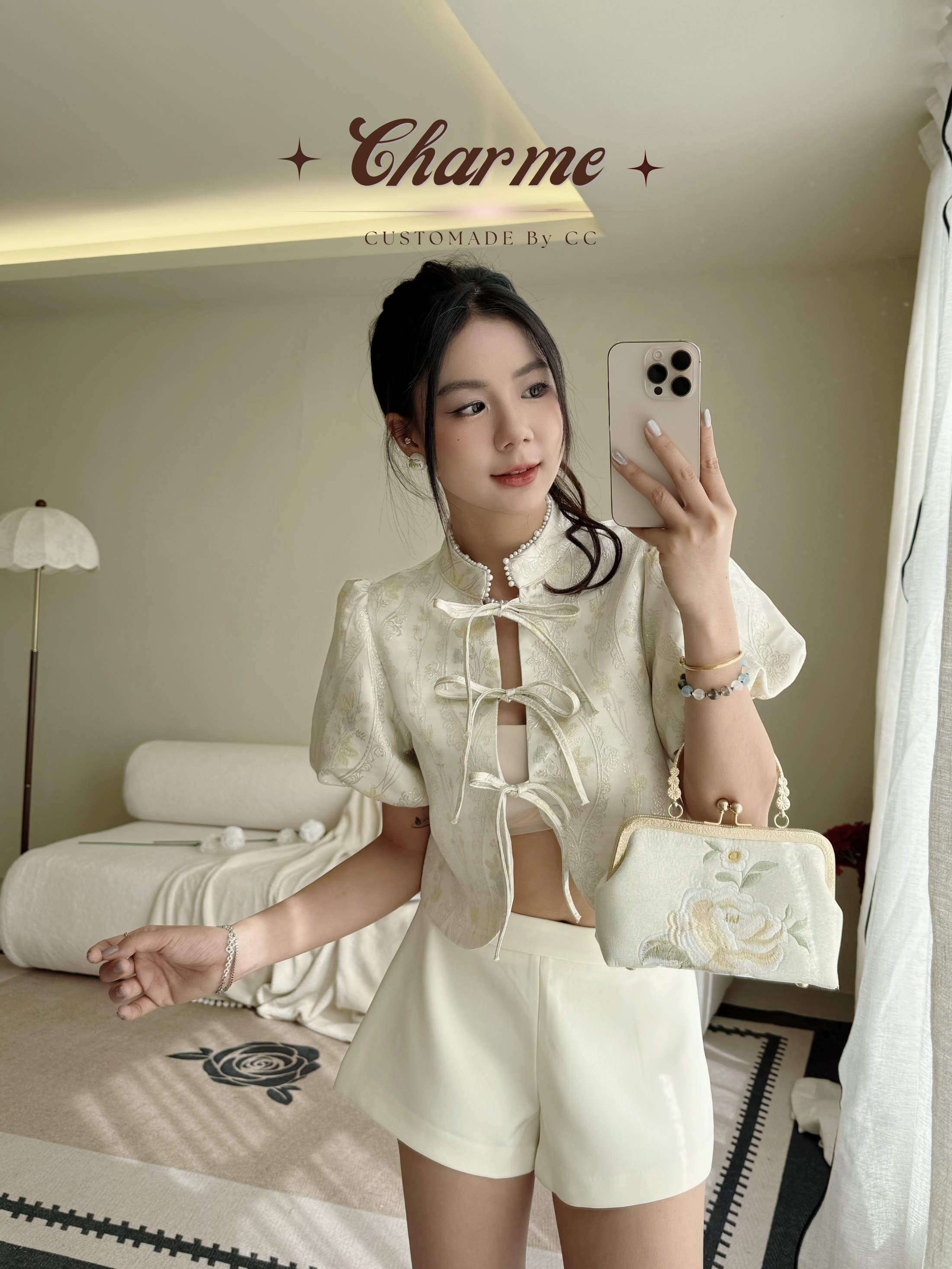 Perfect A Shorts (Beige)