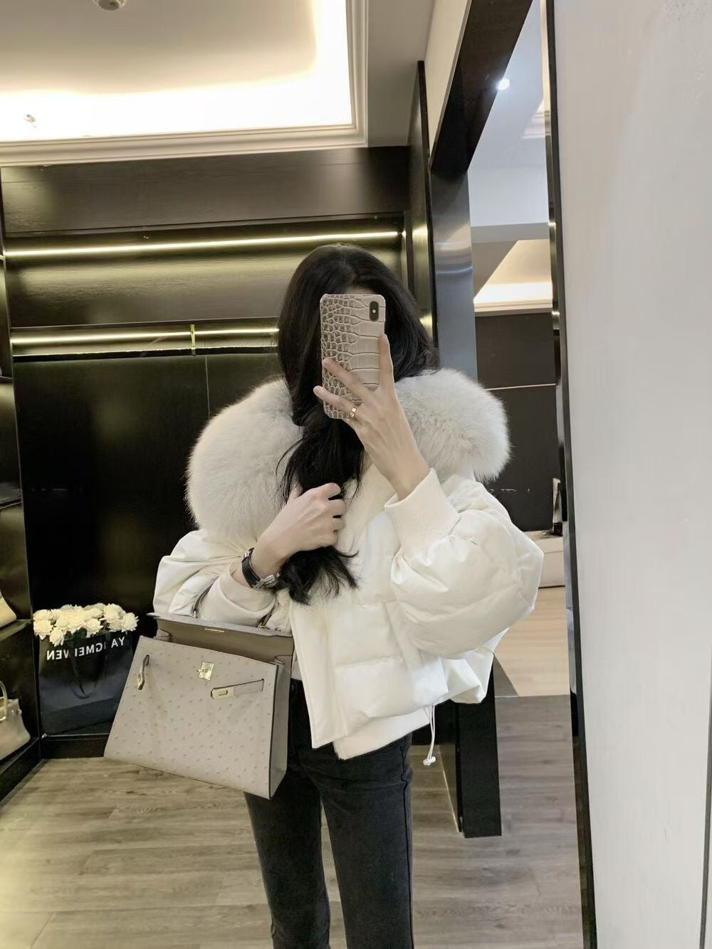 Velours Puffer jacket