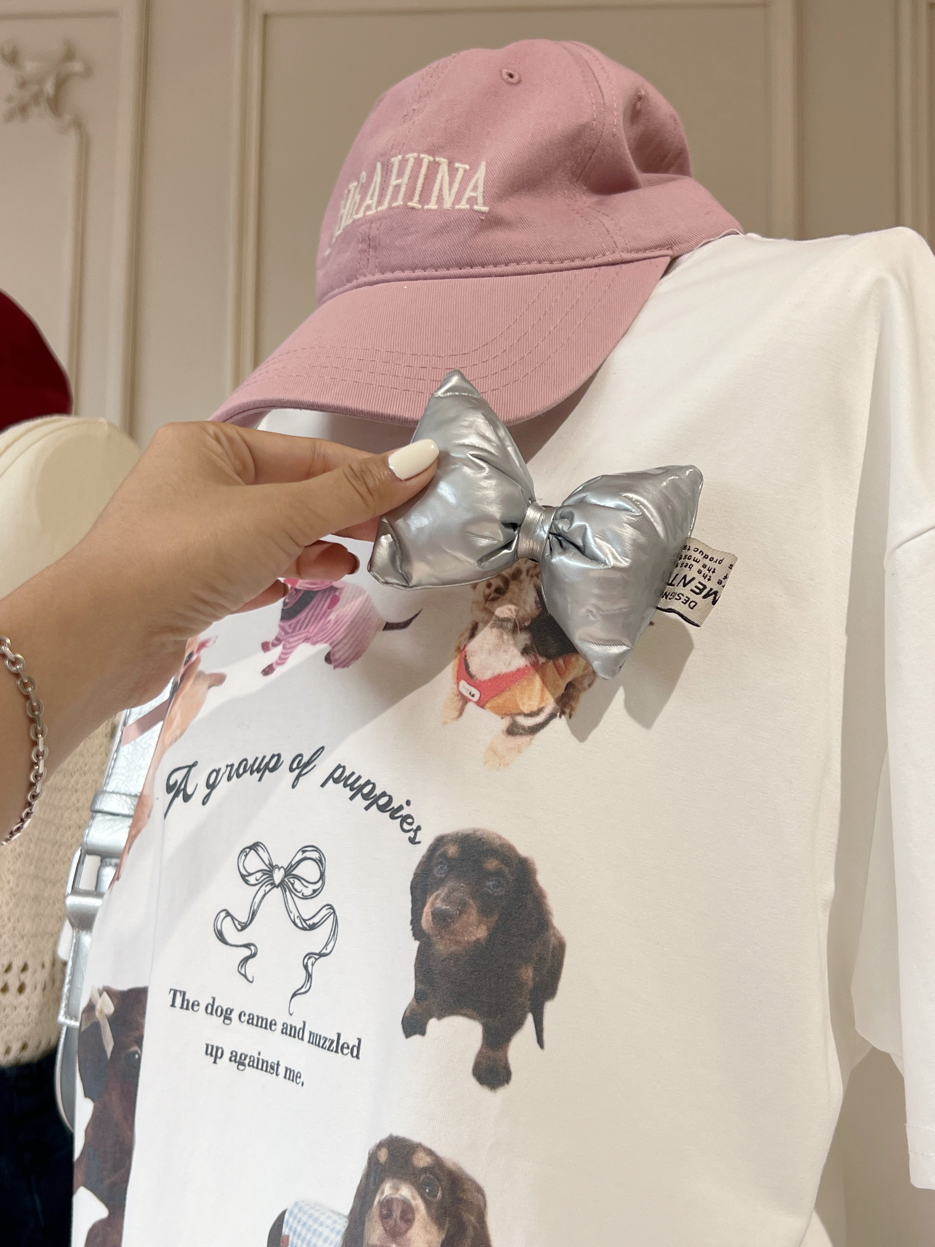 Puppies over T- Shirt【送小配饰】