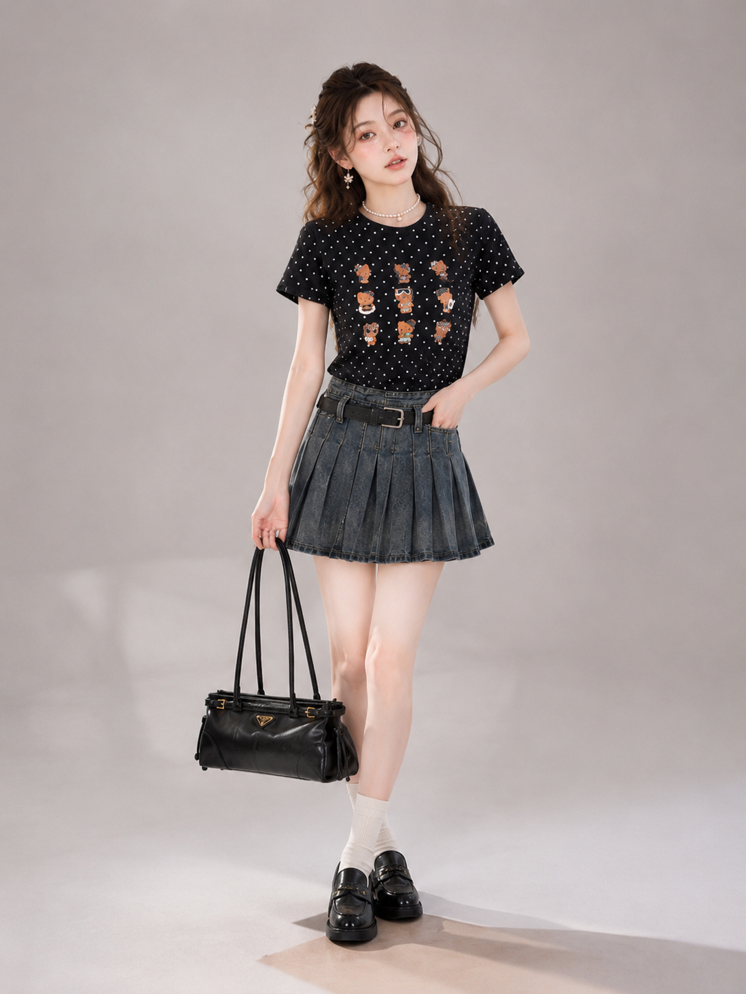 Polka Kitty Tee