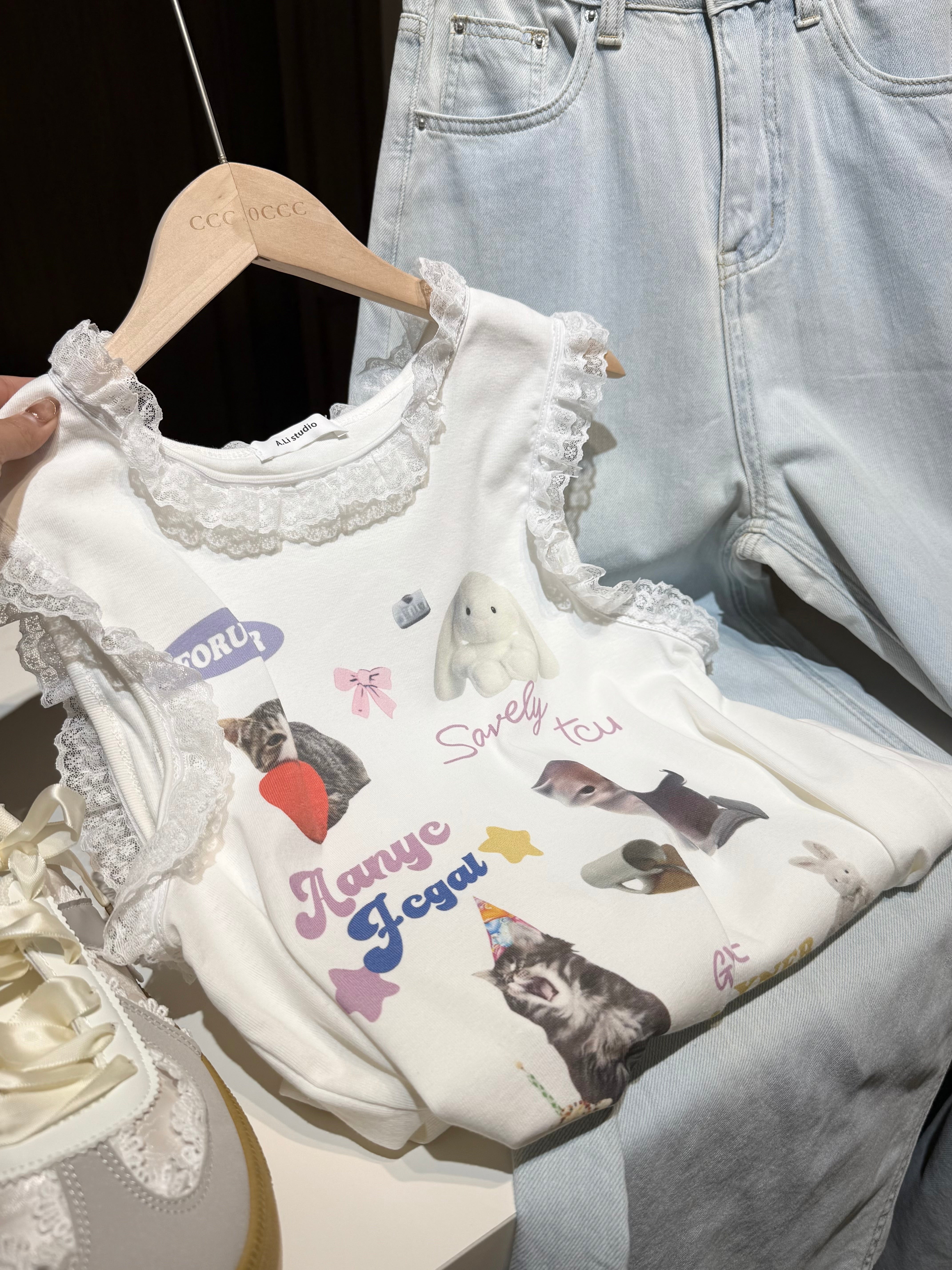 Emoji Lace Top
