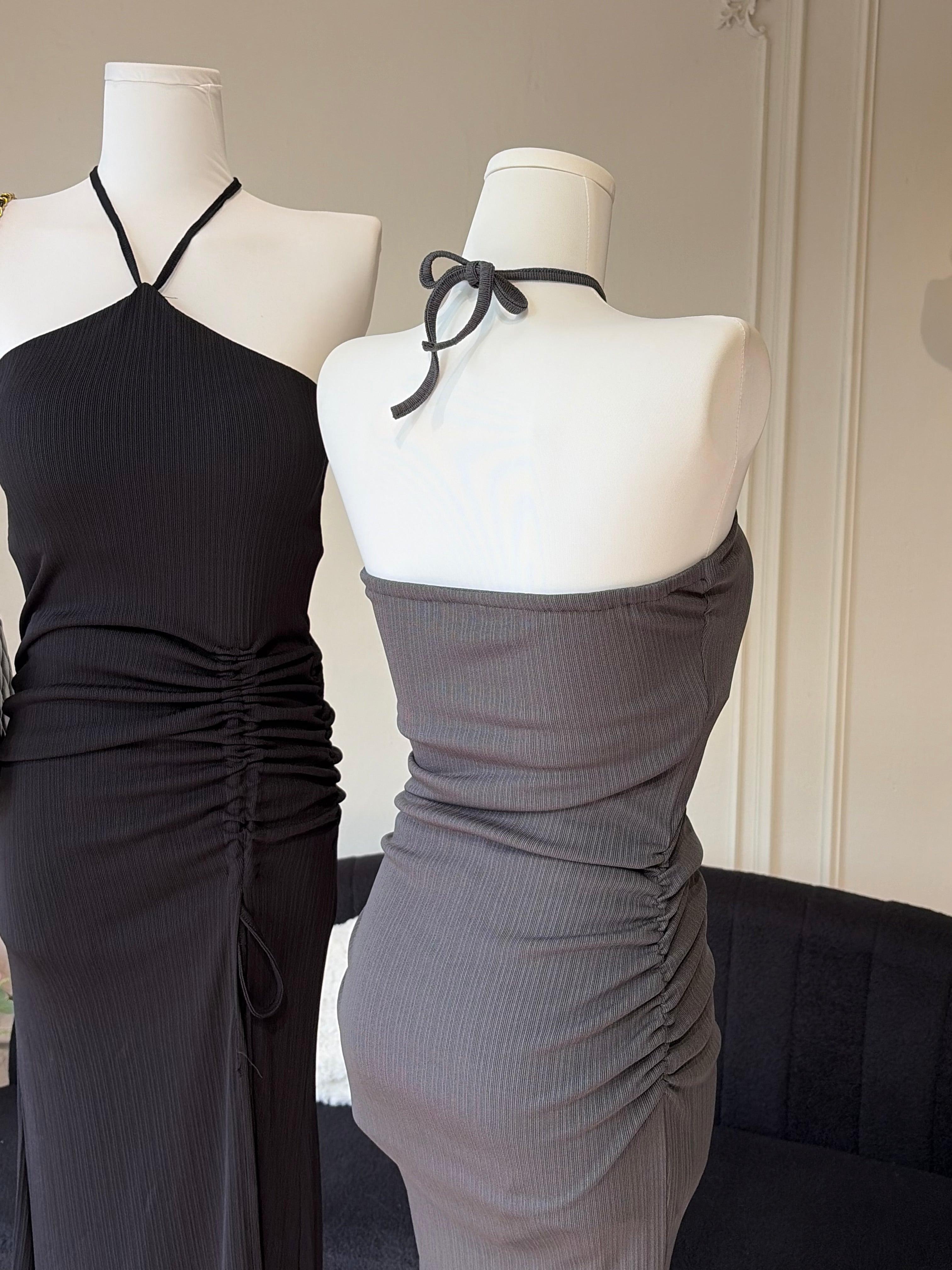 Aurora Ruched Dress (Padded)