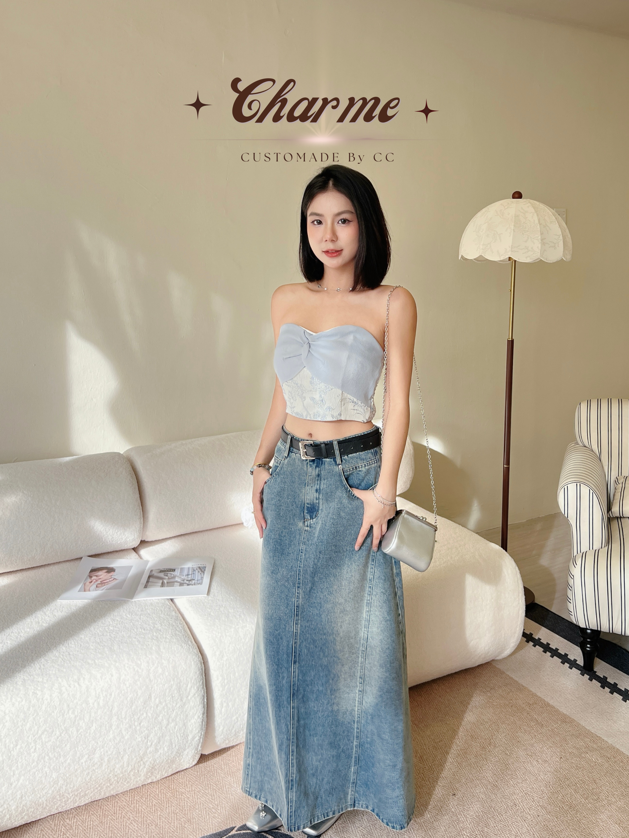 Elodie Denim Skirt