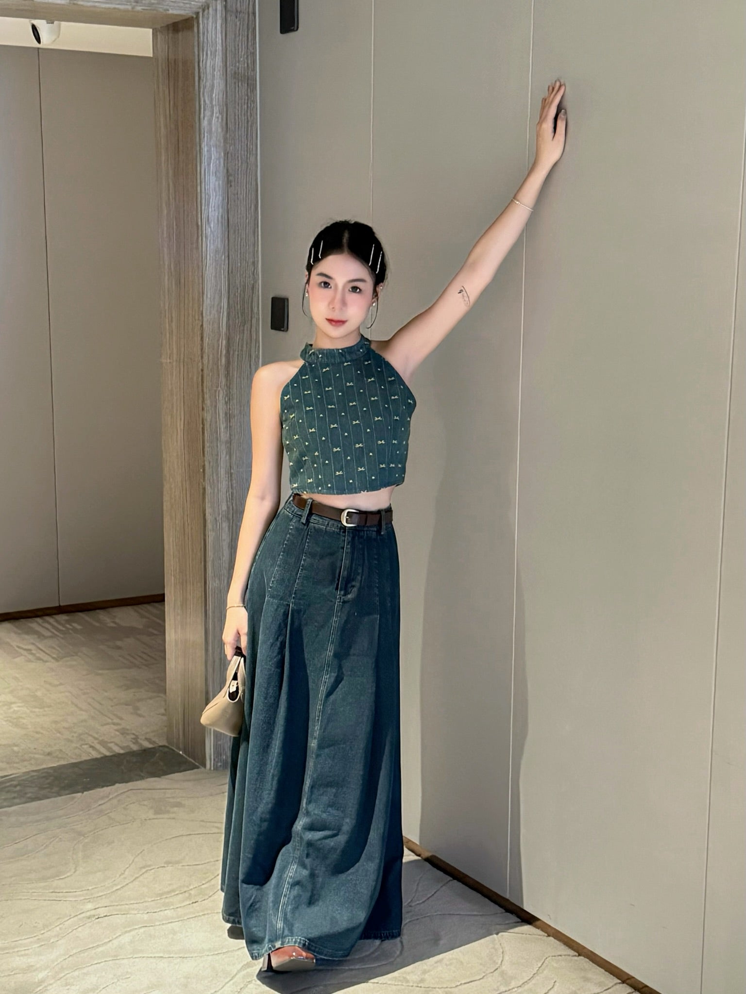 Jem Denim Skirt (LIGHTBLUE)