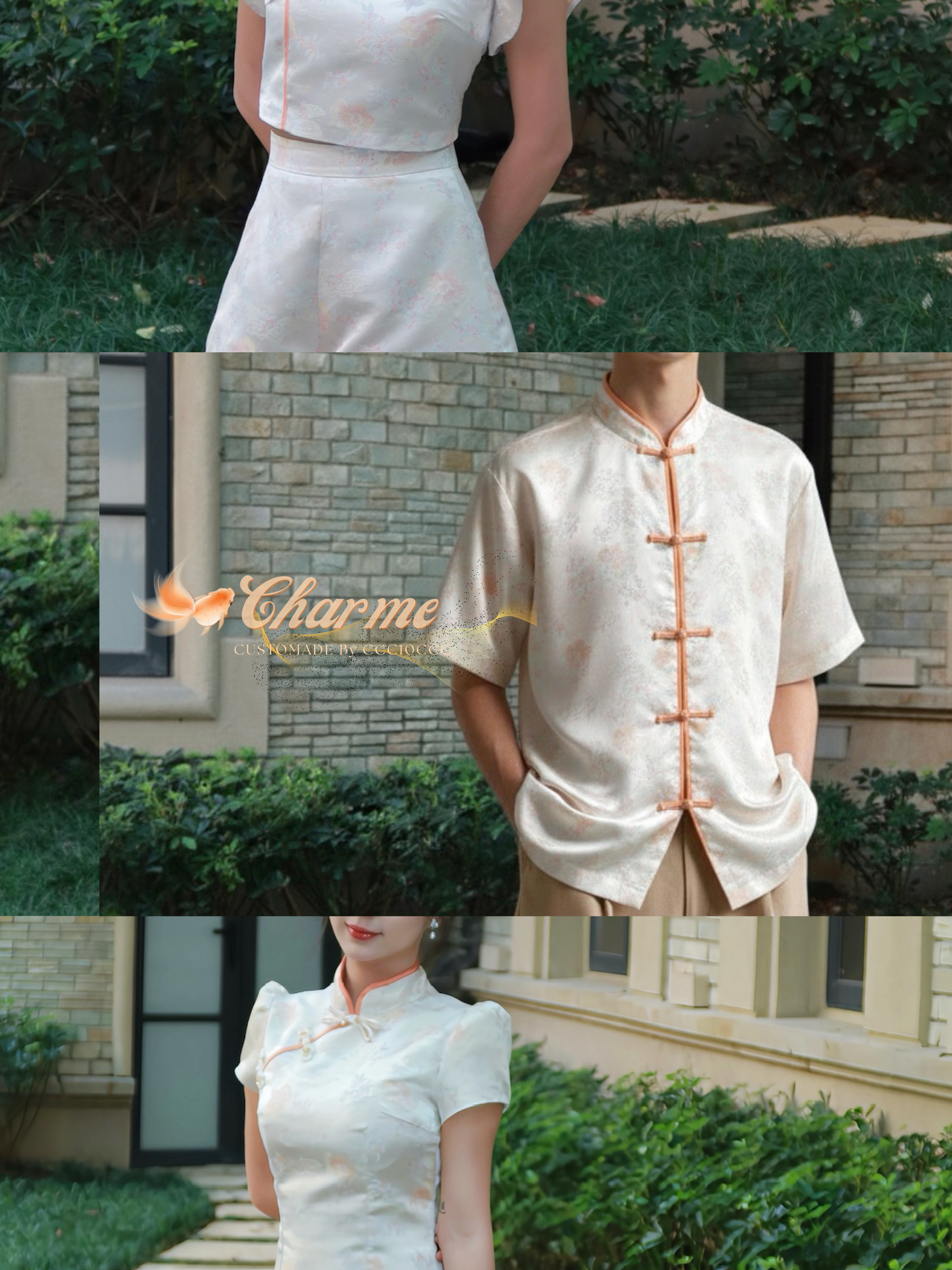 Gleam Shirt 锦鲤 · 唐装