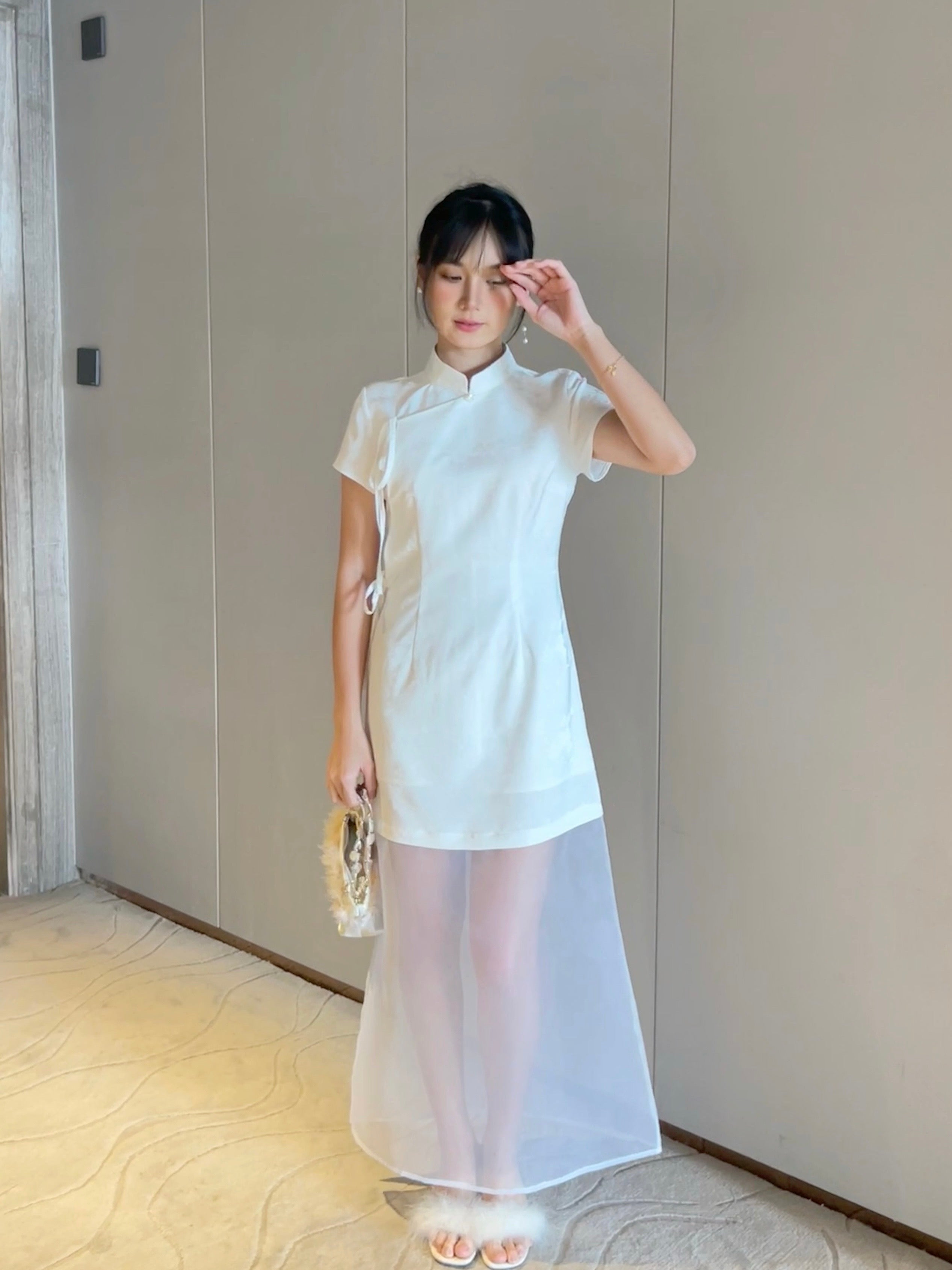 Moon Cheongsam 月🌙 (White)
