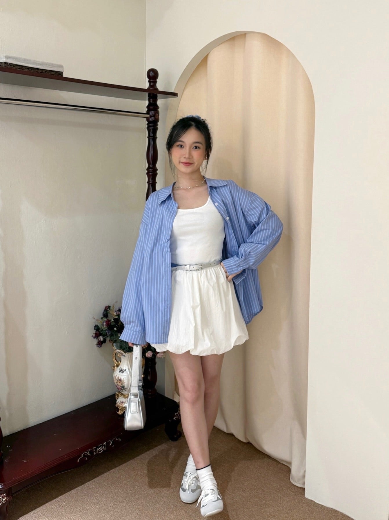 Scarlett Set 【连身裙+衬衫+腰带】