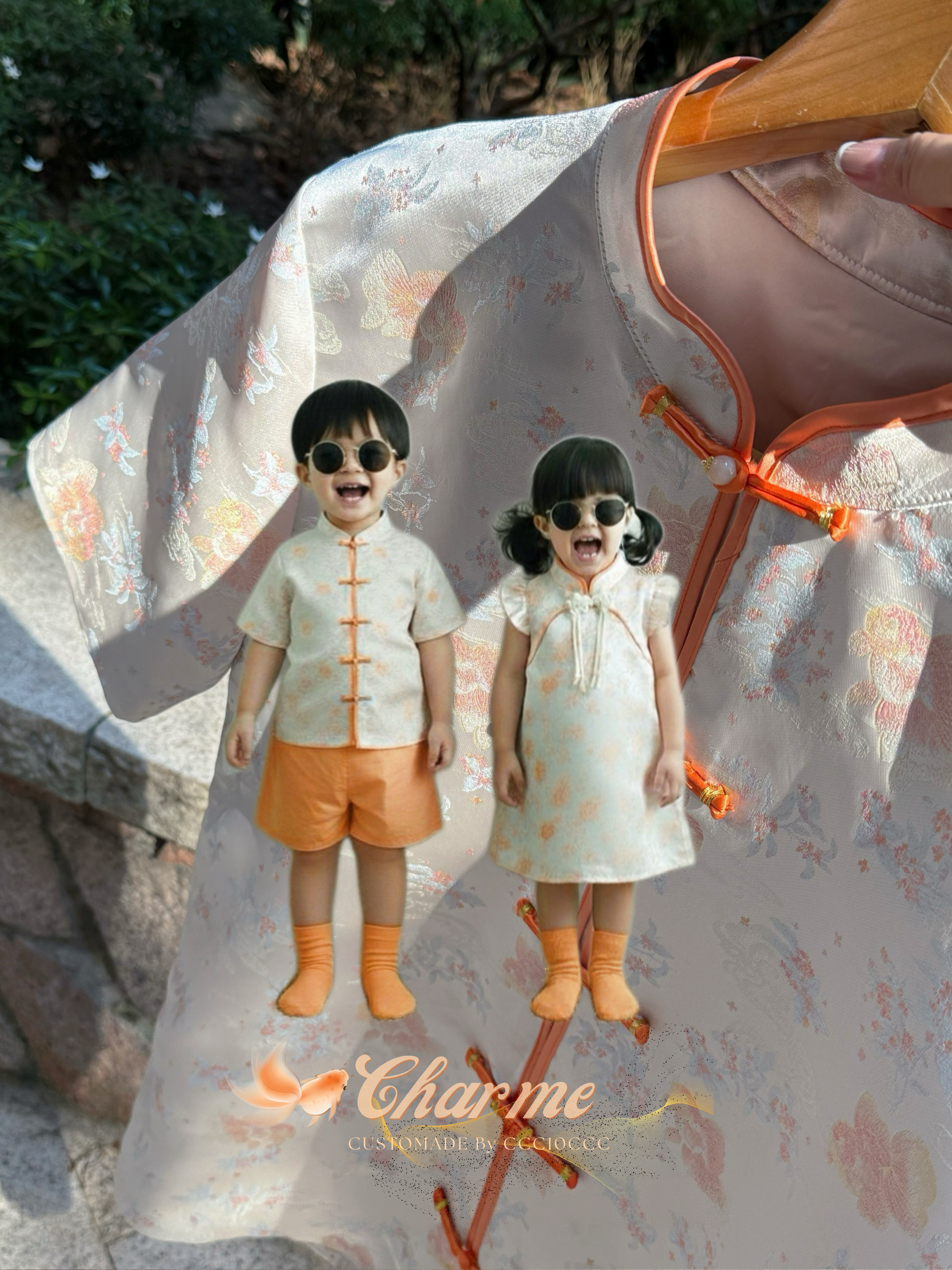 Gleam Shirt 锦鲤 · 唐装