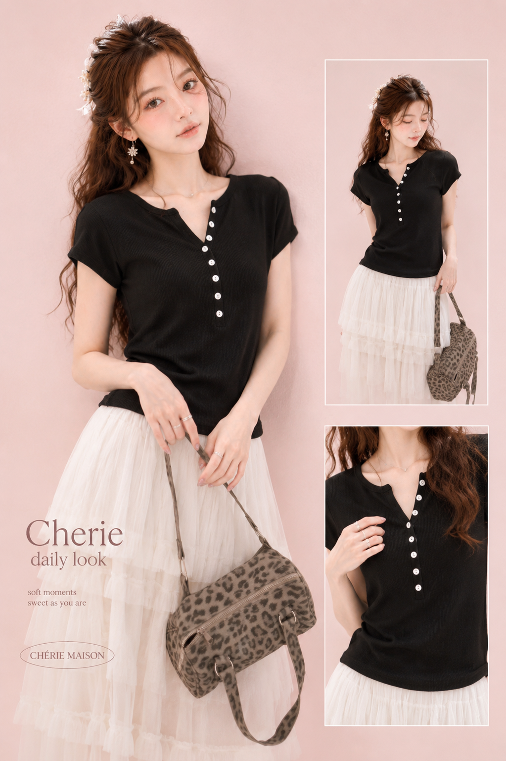 Soft Daily Henley Top