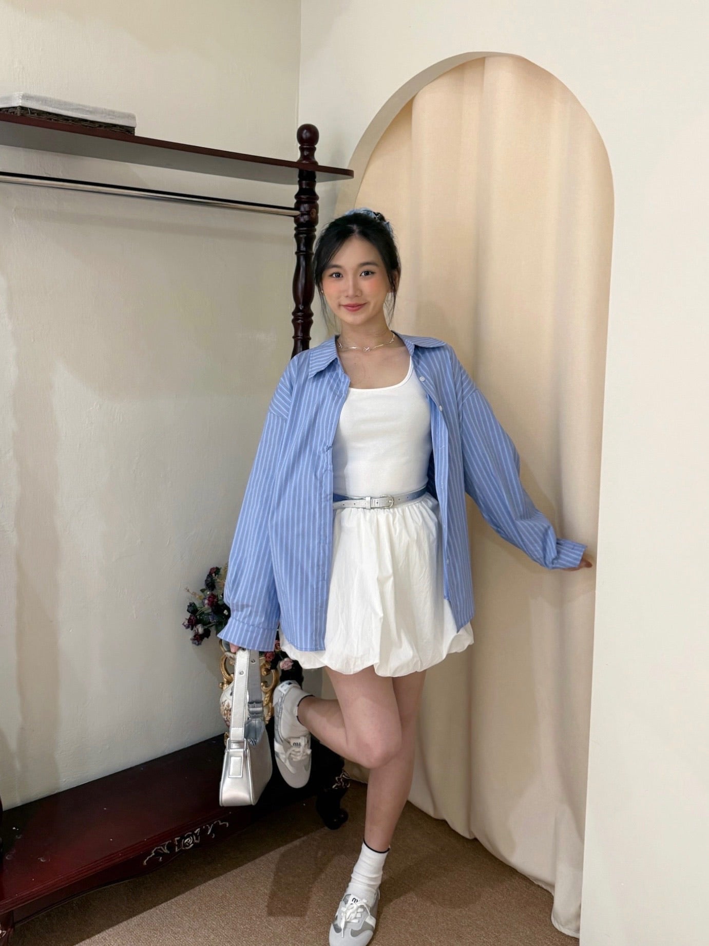 Scarlett Set 【连身裙+衬衫+腰带】
