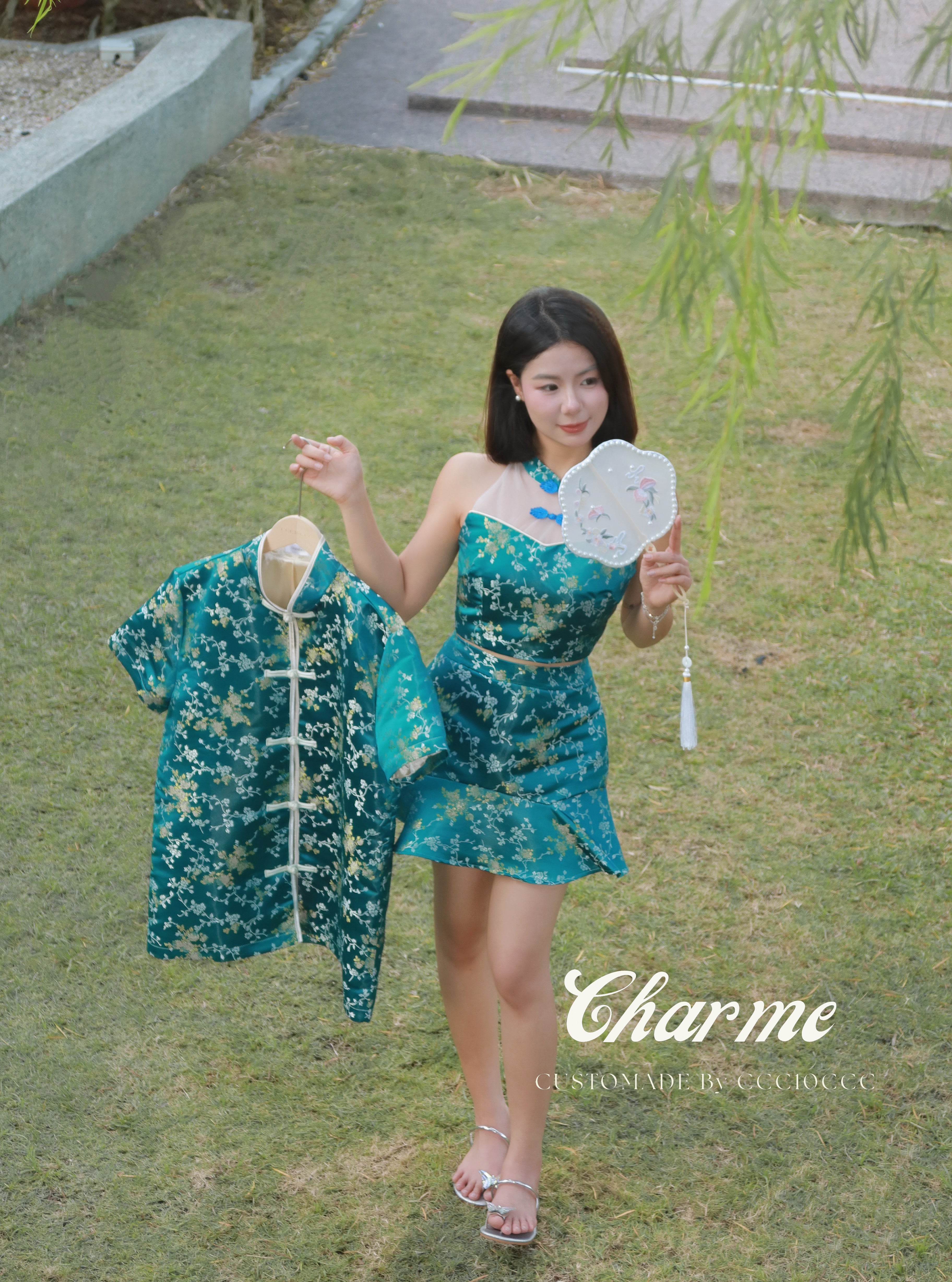 Bella Shirt 唐装 (Green)