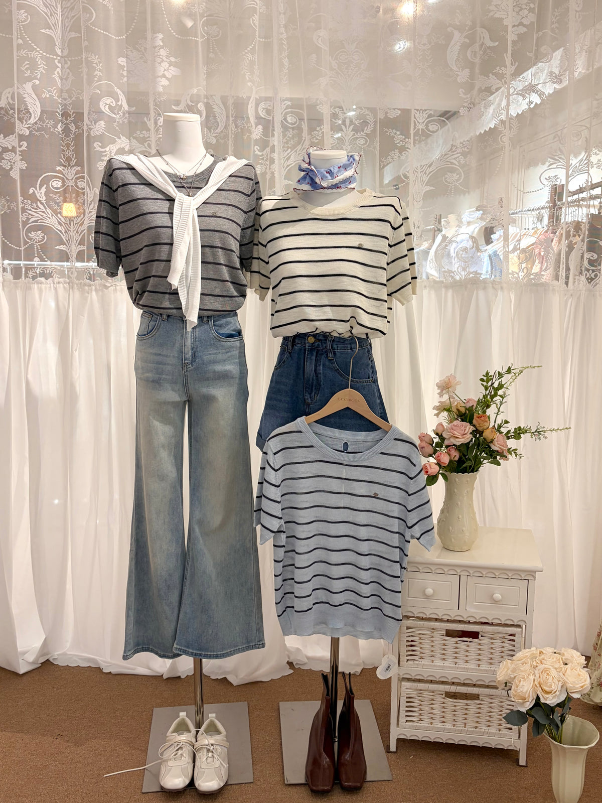 Este Stripe Knit Top