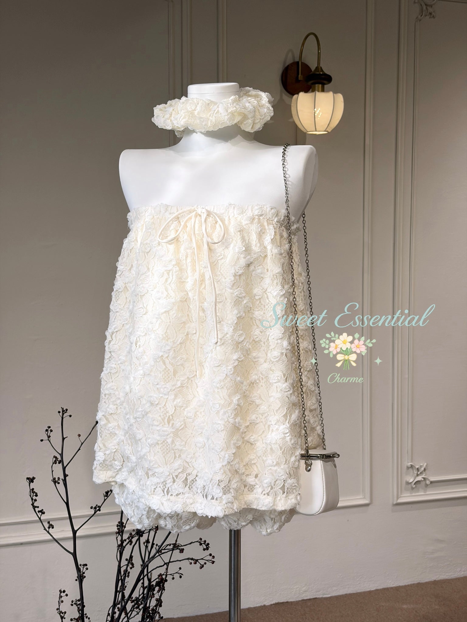 Rosette Lace Set 3in1