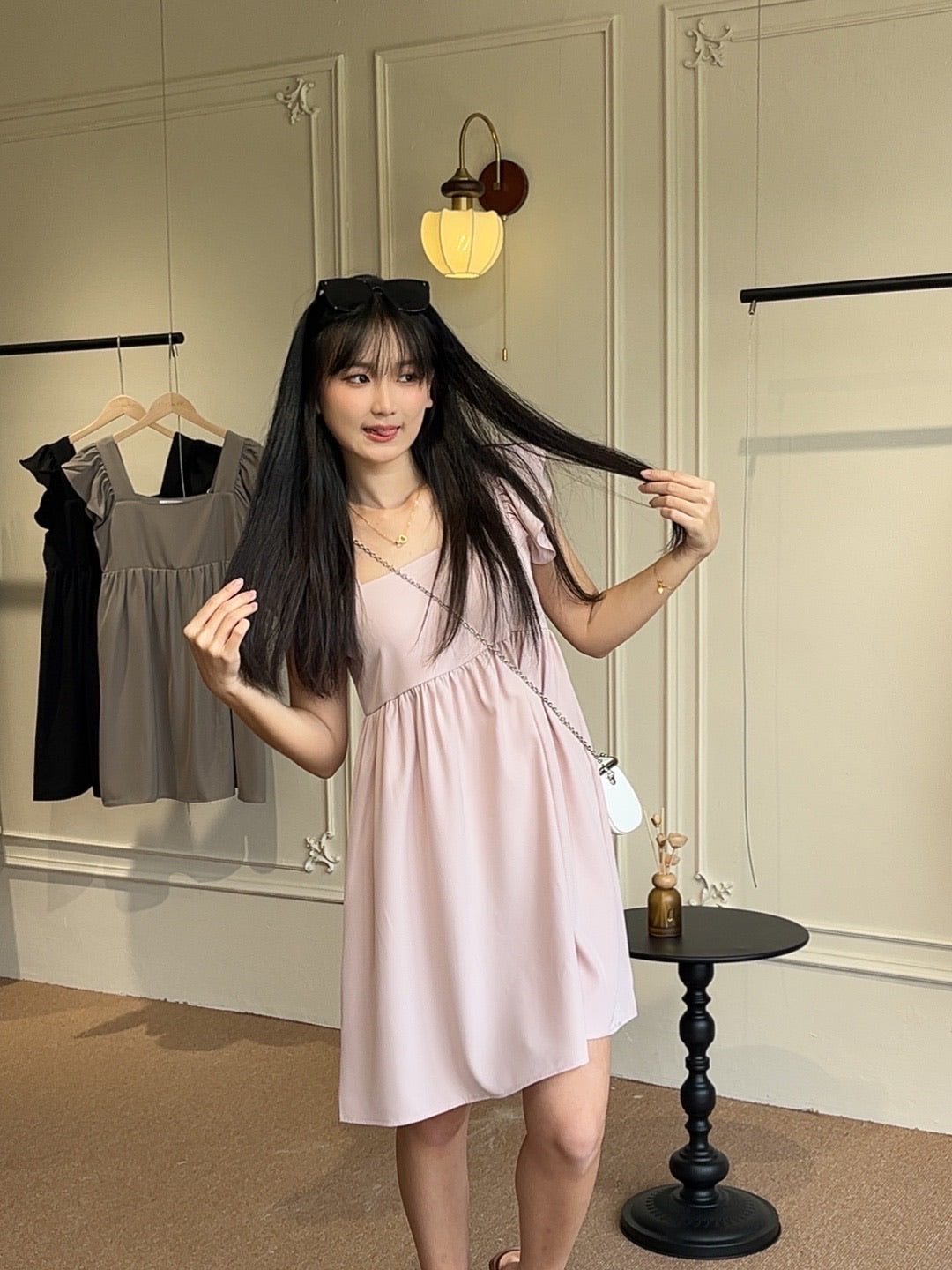 ๐พ๐๐ผ๐๐๐ Hannah Dress in Pink