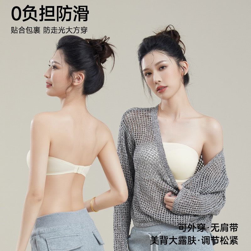 SeamlessTubeBra 无痕防滑 粉底液无肩带内衣