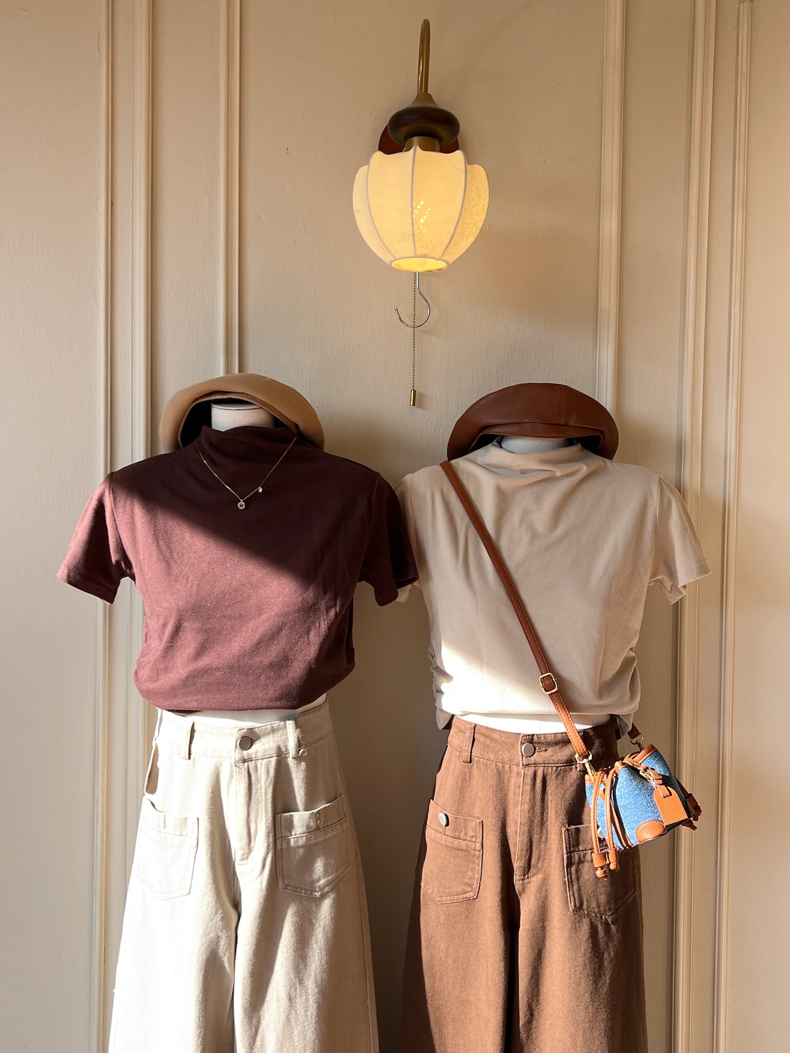 ๐พ๐๐ผ๐๐๐ Simone Pants๏ผBrown๏ผ