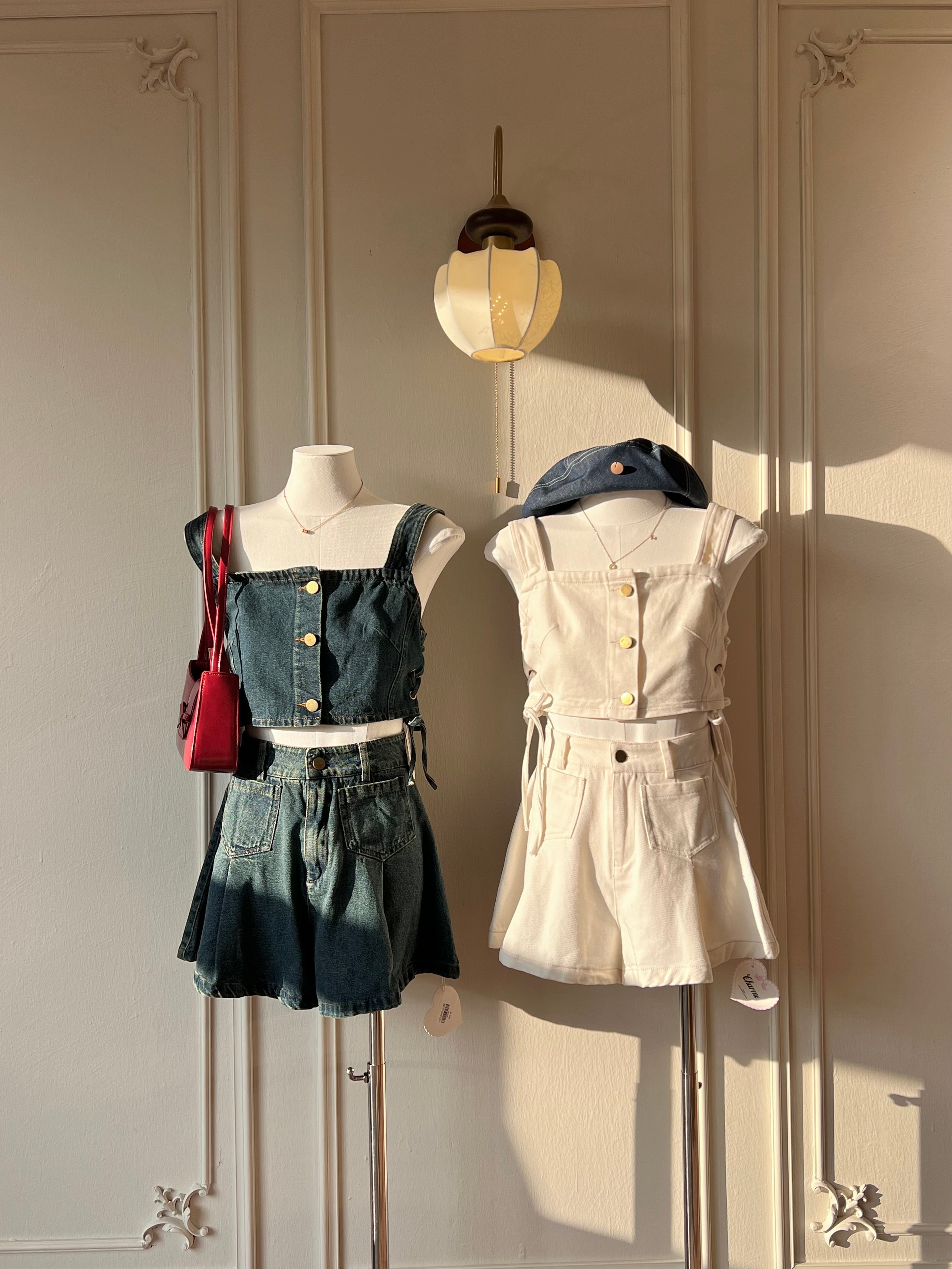 ๐พ๐๐ผ๐๐๐ Scarlet Skort๏ผWhite๏ผ